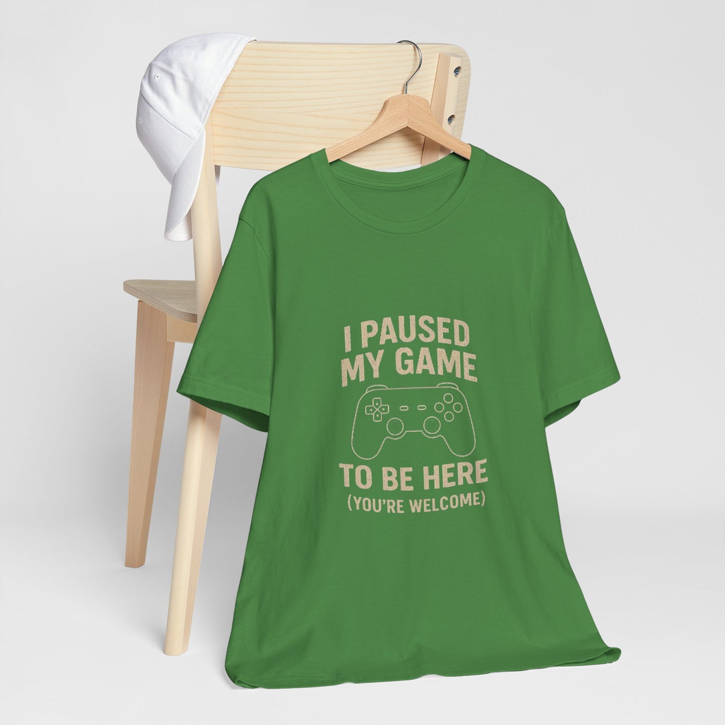 Game Pause (You're Welcome) Unisex Tee | Gamer Gift | Casual T-Shirt | Video Game Apparel | Funny Gaming Shirt