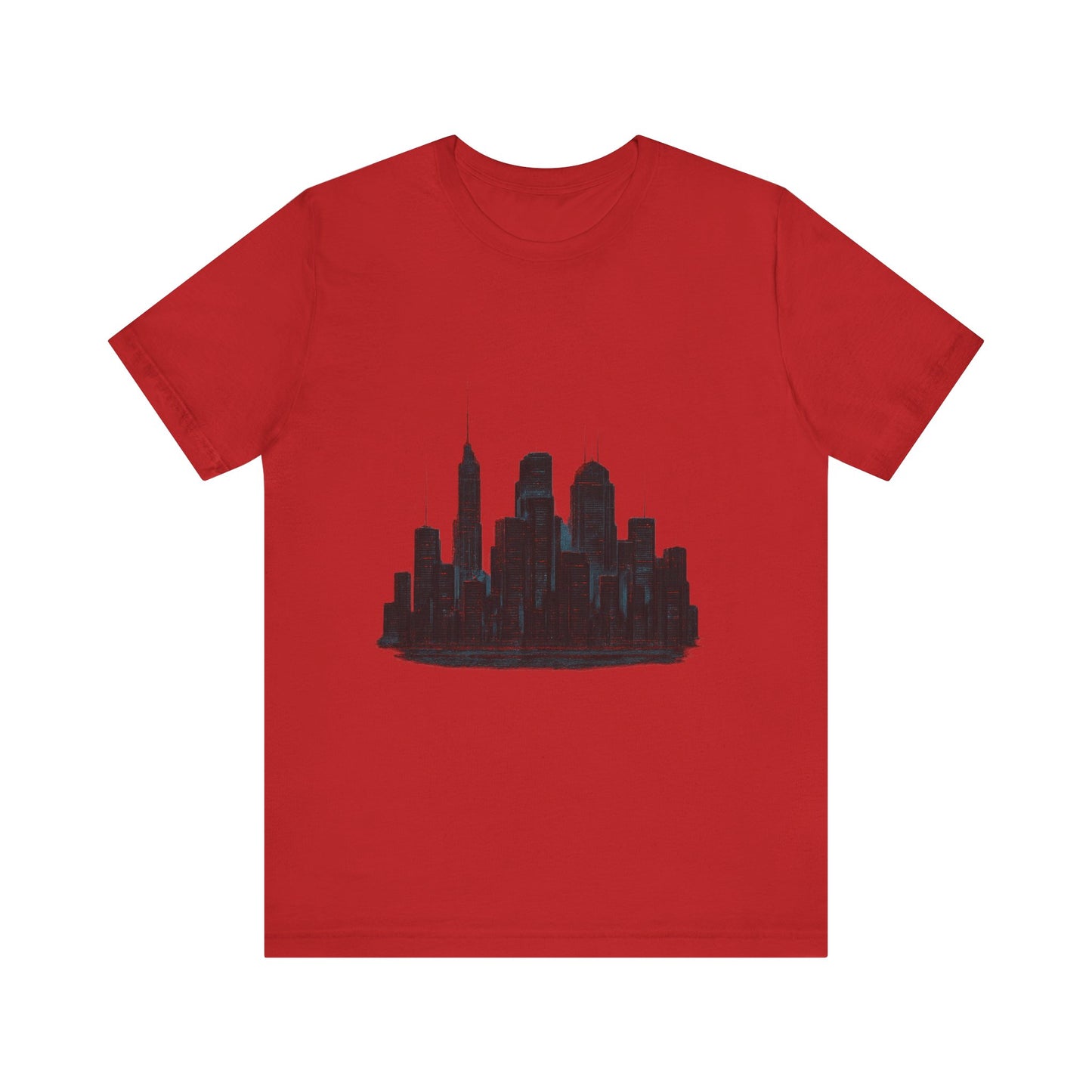 Glitched Neo-Tokyo Skyline Graphic Tee | Casual Wear, Street Style, Gift for City Lovers, Travel Enthusiasts, Summer Essentials