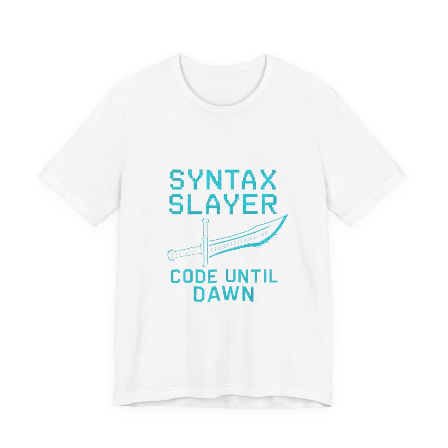 Syntax Slayer Unisex Tee, Gift for Programmers, Coding Humor Shirt, Tech Lover Apparel, Geeky Birthday Present, Computer Science Gift