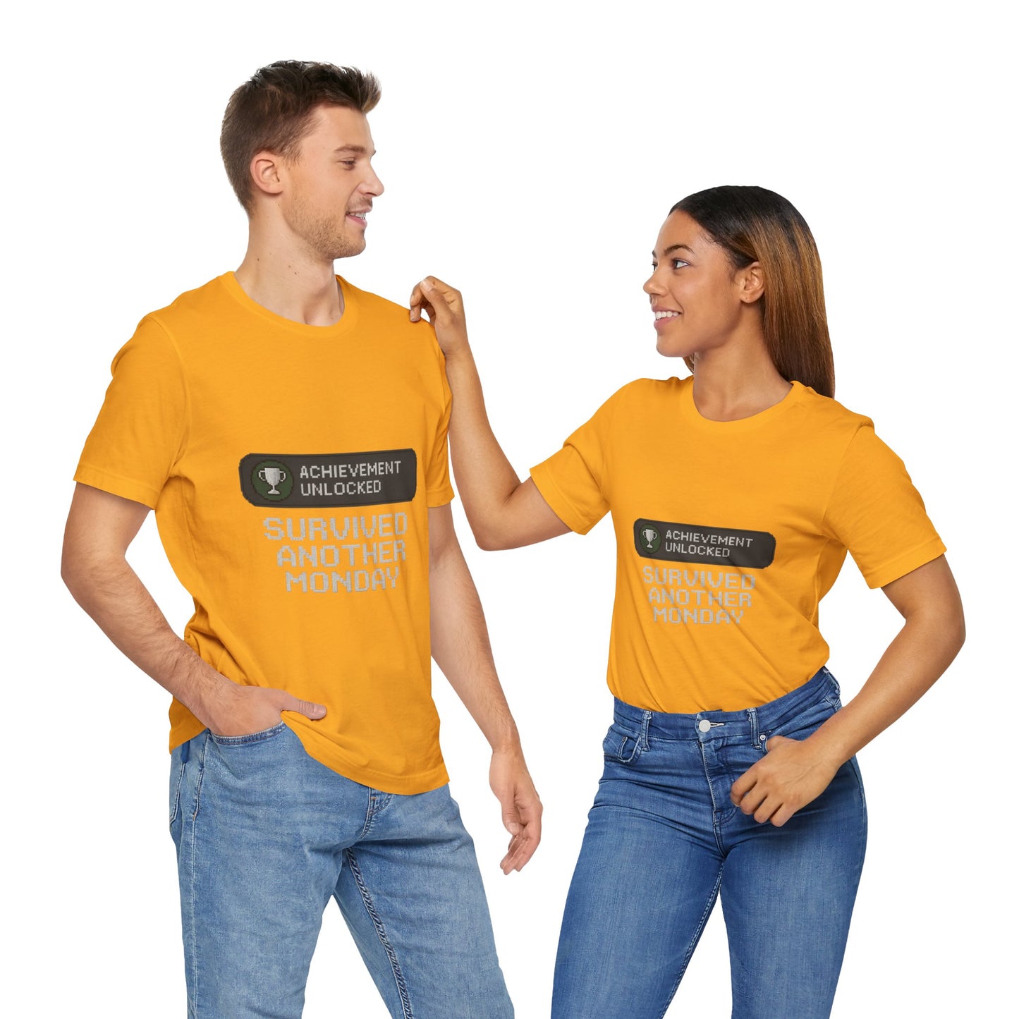 Monday Achievement Unlocked T-Shirt, Funny Monday Tee, Motivational Shirt, Gift for Gamers, Unisex Casual Wear