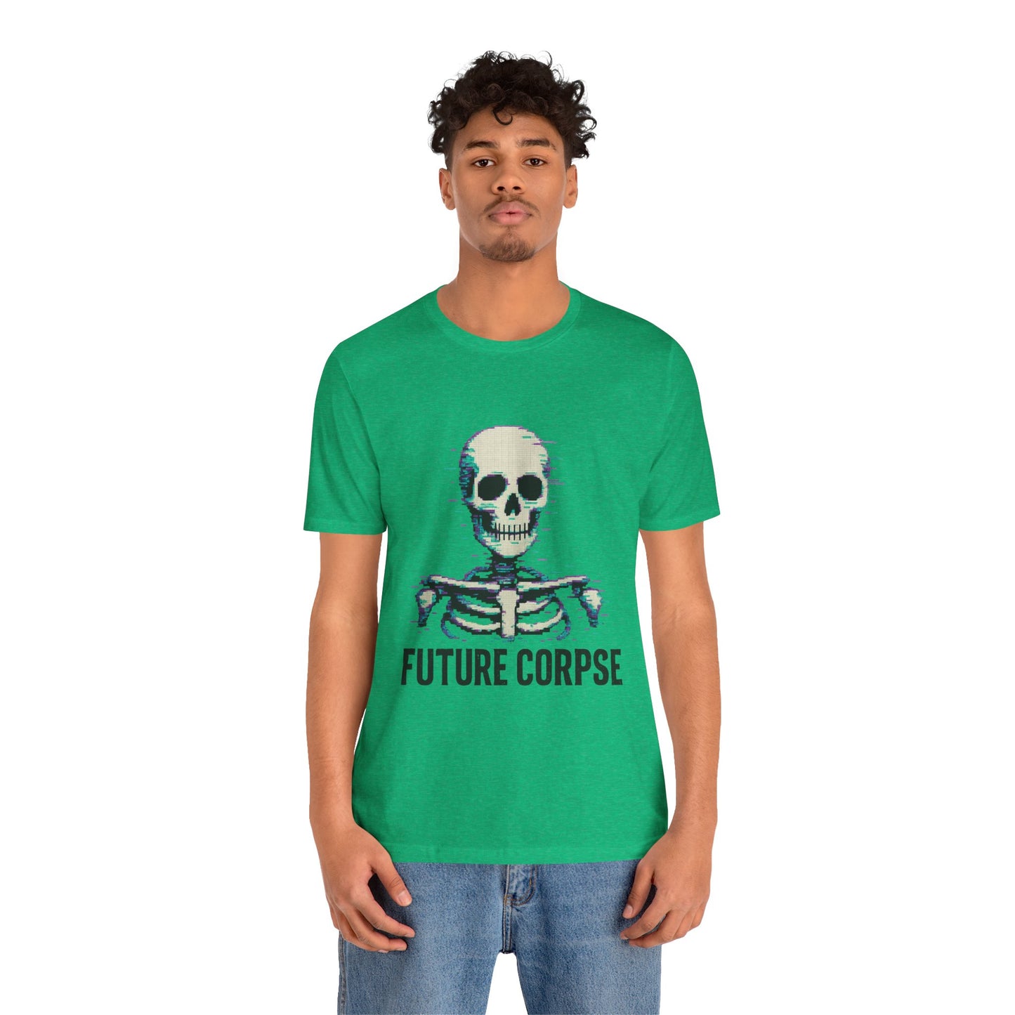 Unisex Future Corpse Graphic Tee, Halloween Shirt, Funny Gift, Casual Wear, Skull T-Shirt, Unique Statement Top