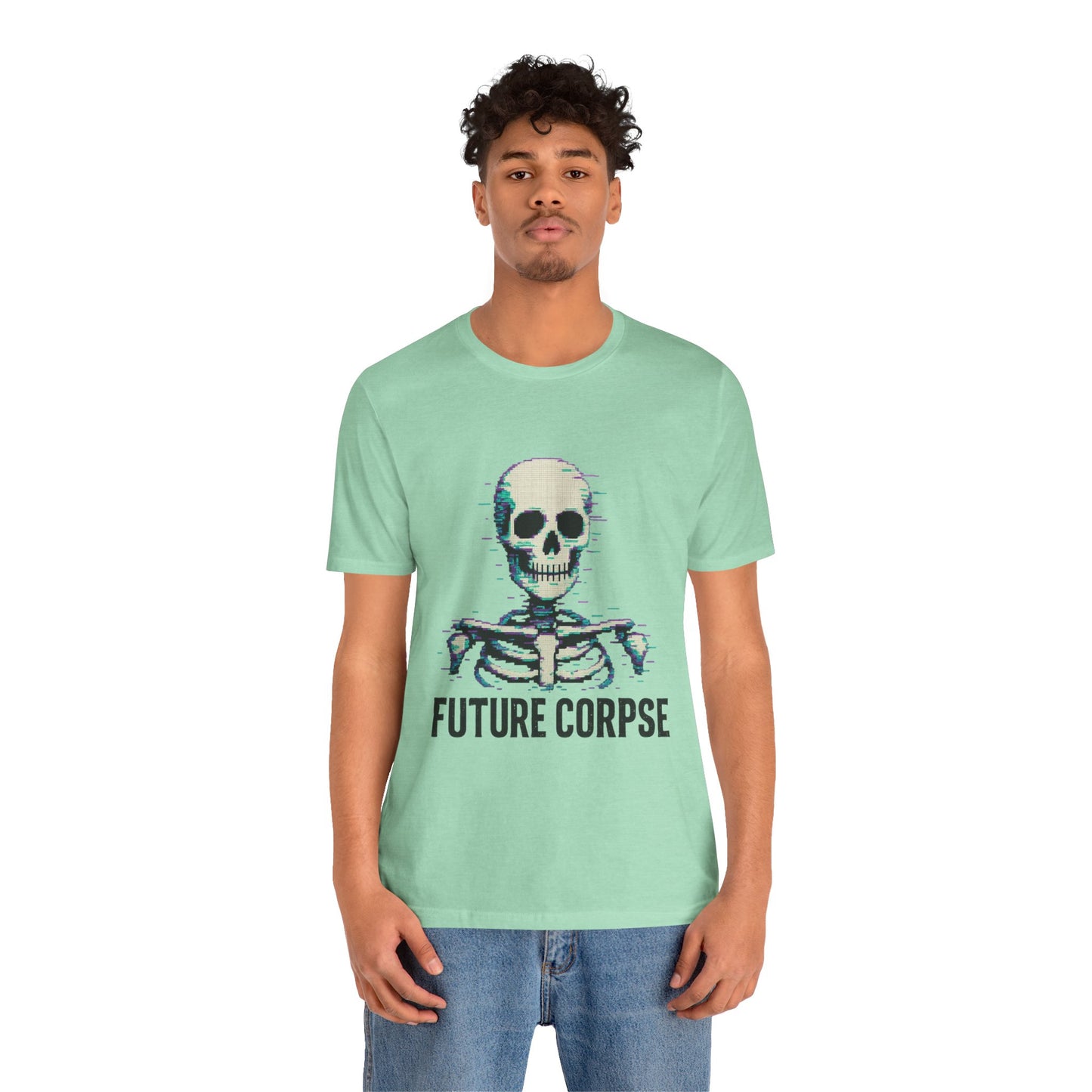Unisex Future Corpse Graphic Tee, Halloween Shirt, Funny Gift, Casual Wear, Skull T-Shirt, Unique Statement Top