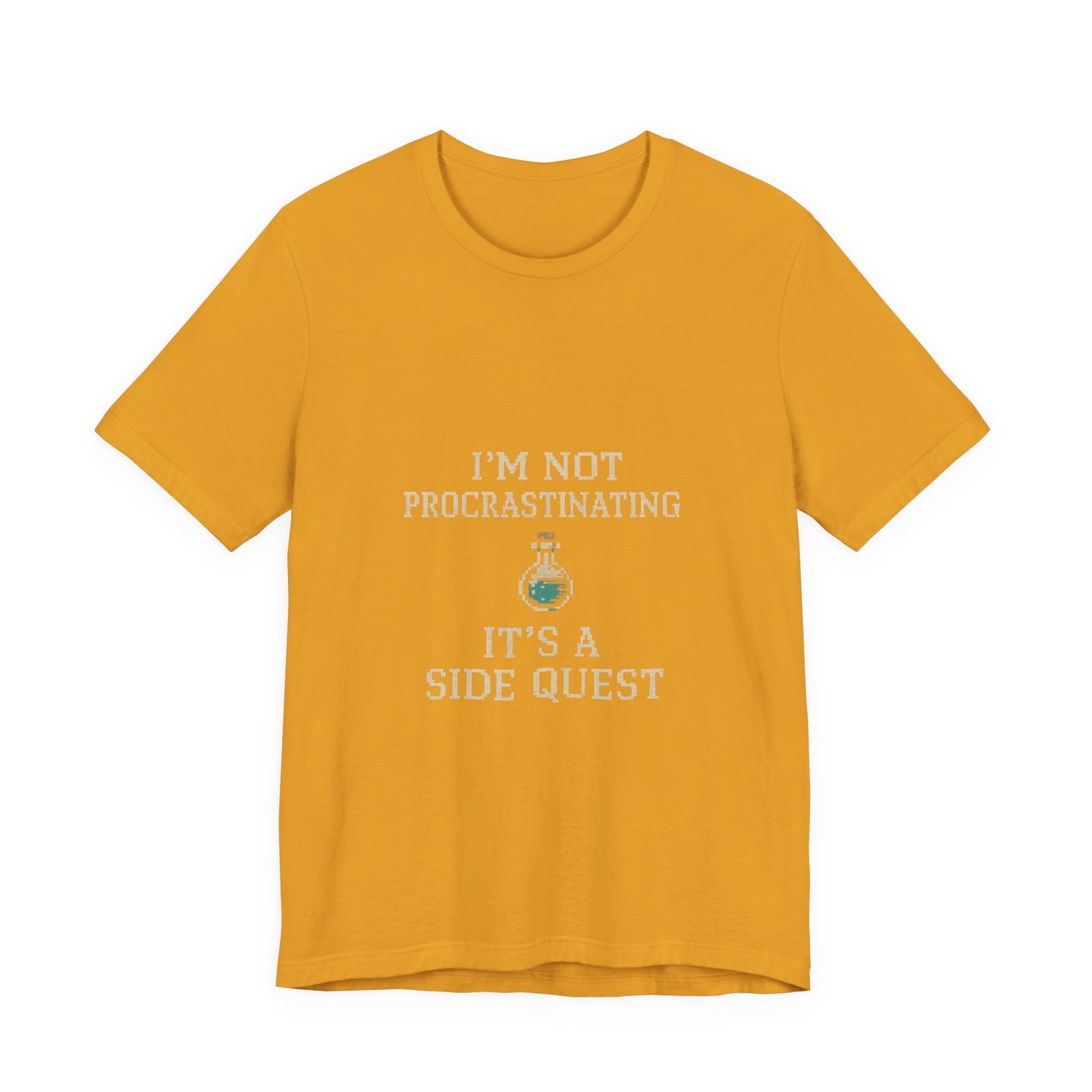 Unisex Side Quest Procrastination Tee, Side Quest Shirt, Gamer T-Shirt, Novelty Gift Tee, Casual Wear, Colorful Short Sleeve Top