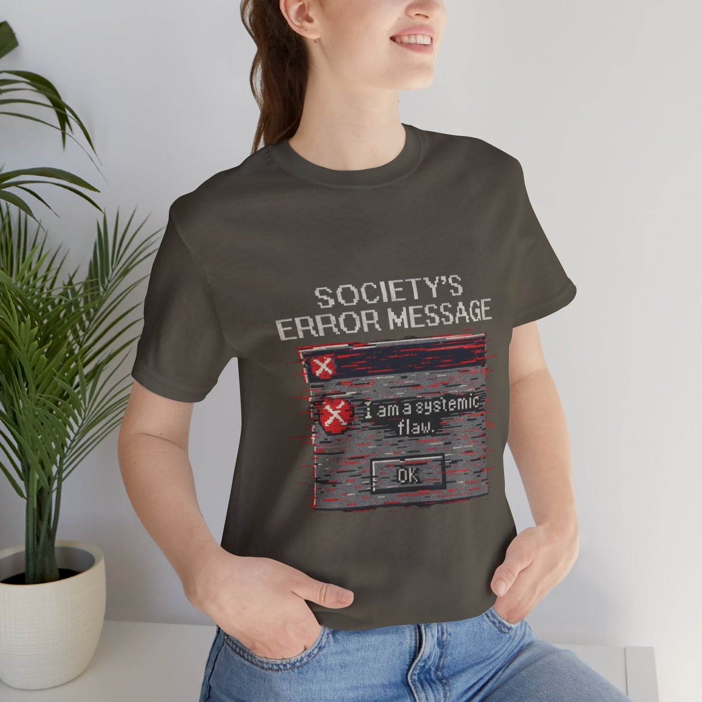 Systemic Flaw Tee - Society's Error Message Design
