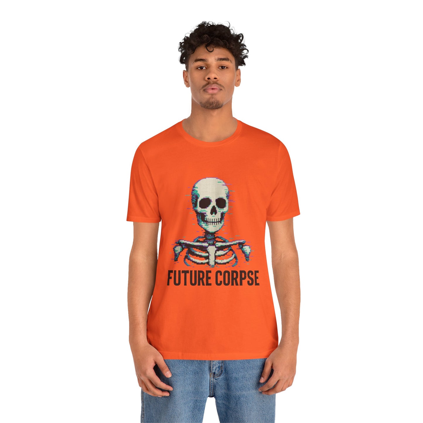 Unisex Future Corpse Graphic Tee, Halloween Shirt, Funny Gift, Casual Wear, Skull T-Shirt, Unique Statement Top