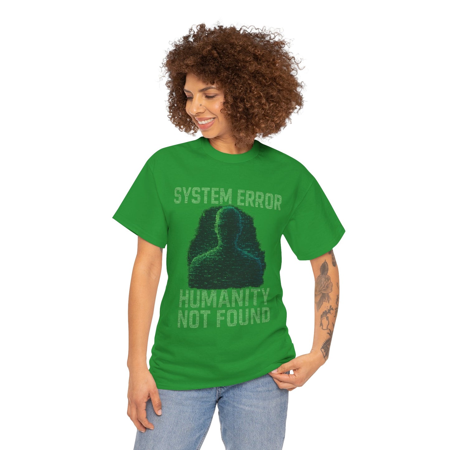 System Error: Humanity Not Found Unisex T-Shirt | Perfect for Tech Lovers, Casual Days, Gift for Geeks, Unique Graphic Tee, Everyday Wear
