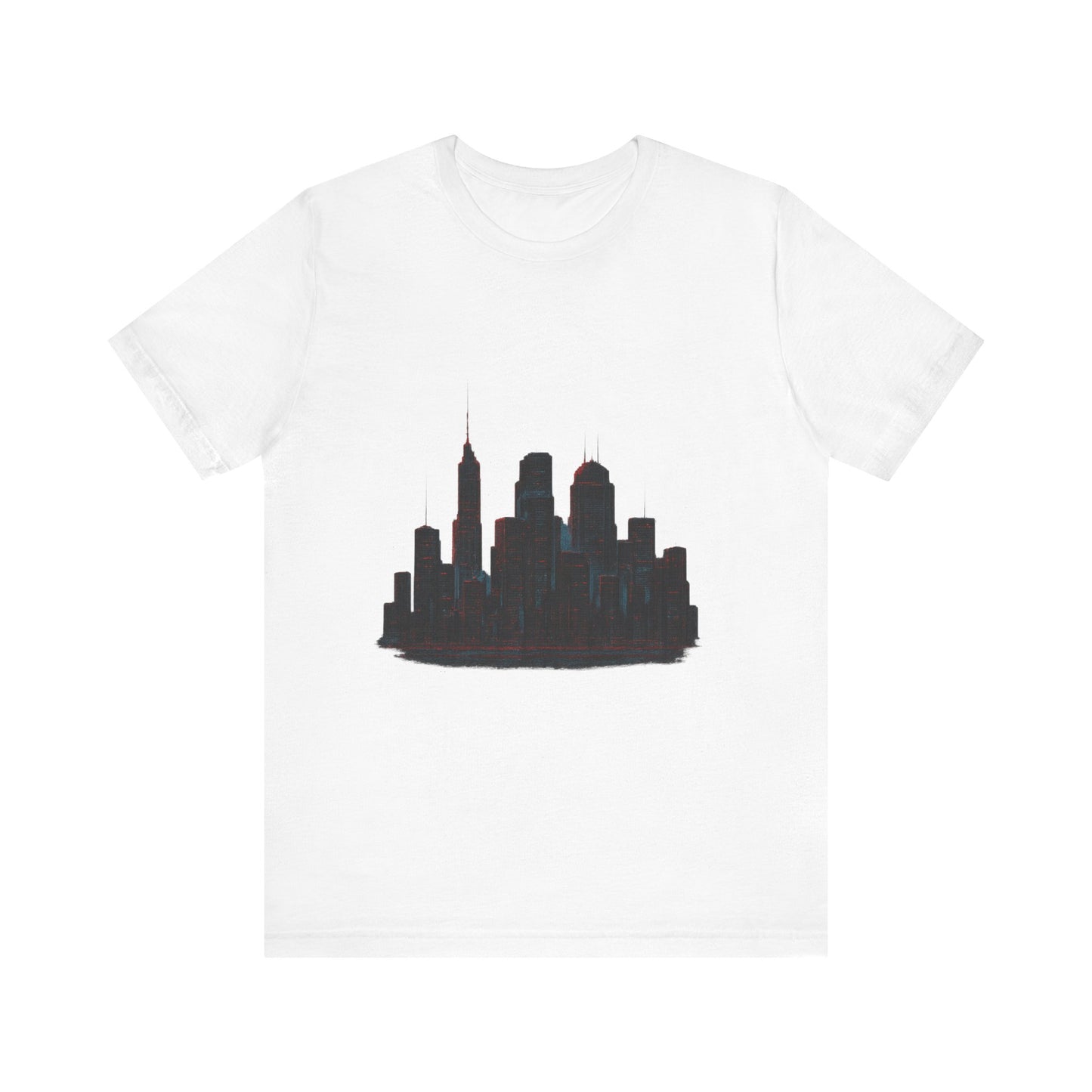 Glitched Neo-Tokyo Skyline Graphic Tee | Casual Wear, Street Style, Gift for City Lovers, Travel Enthusiasts, Summer Essentials