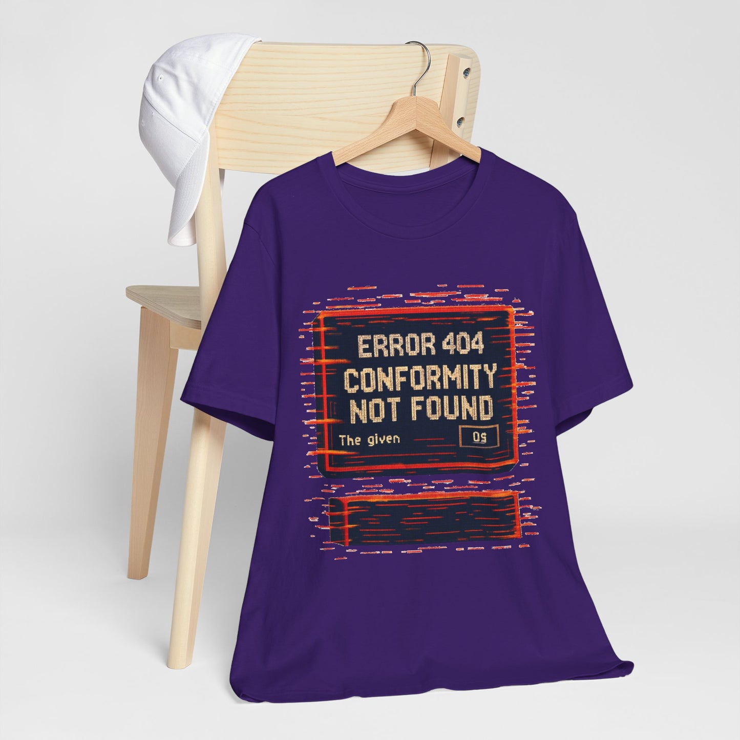 ERROR 404 Conformity Not Found Unisex Tee, Trendy Graphic Shirt, Casual Wear, Gift for Techies, Humor T-Shirt