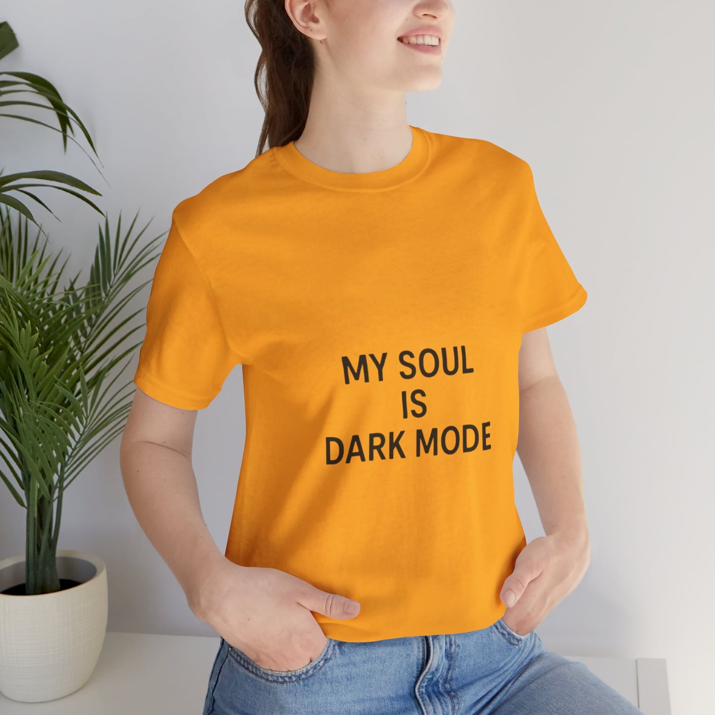 Goth Tee - Minimalist Stark Text Design
