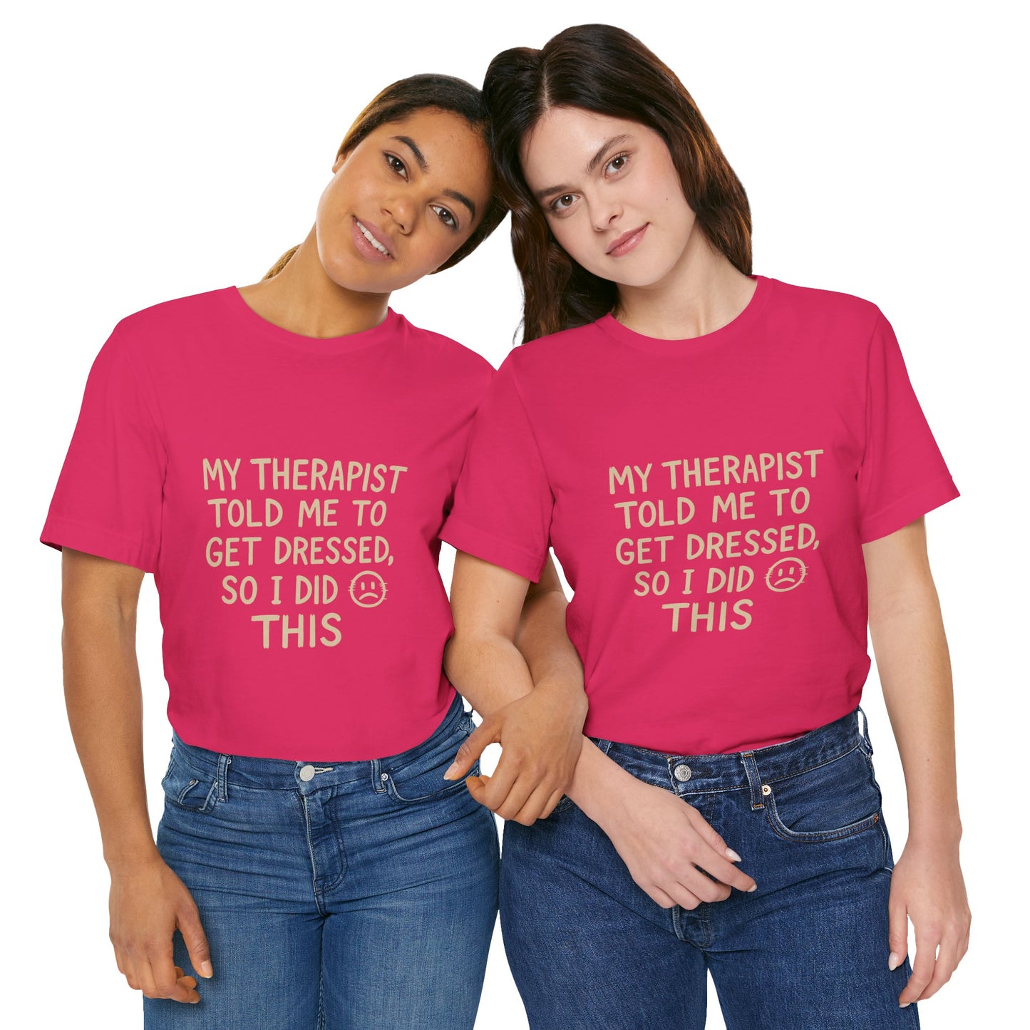 Therapist Humor Tee - Short Sleeve Unisex Shirt for Therapy Lovers, Self-Care Gift, Funny Mental Health T-Shirt, Casual Wear