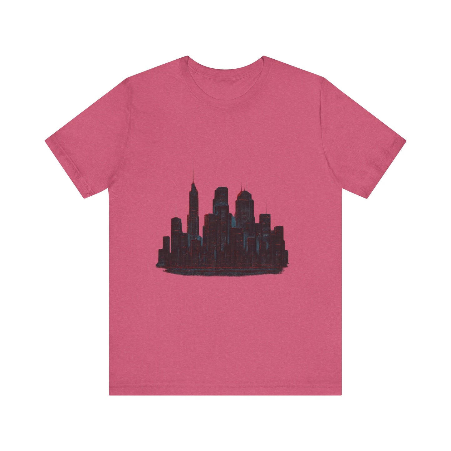 Glitched Neo-Tokyo Skyline Graphic Tee | Casual Wear, Street Style, Gift for City Lovers, Travel Enthusiasts, Summer Essentials