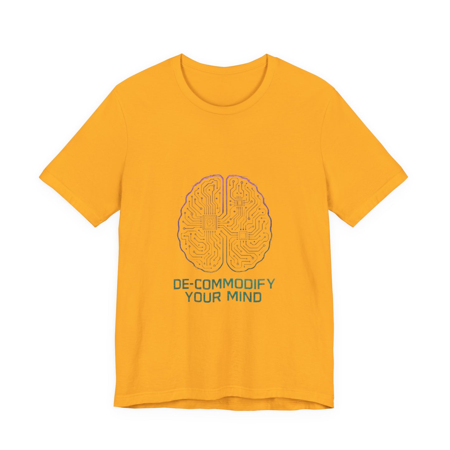 Brainwave Tee - De-Commodify Your Mind - Unisex T-Shirt