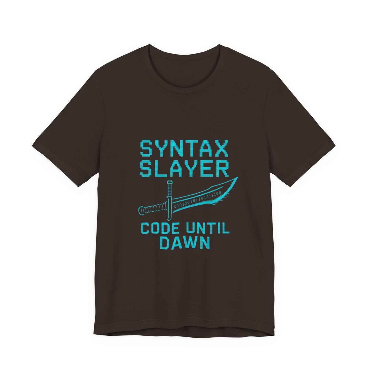 Syntax Slayer Unisex Tee, Gift for Programmers, Coding Humor Shirt, Tech Lover Apparel, Geeky Birthday Present, Computer Science Gift