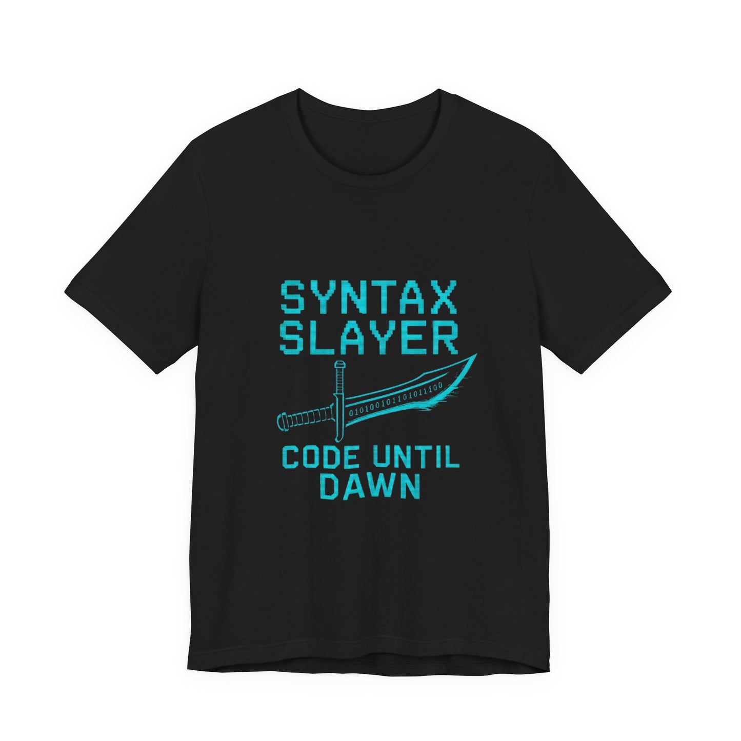 Syntax Slayer Unisex Tee, Gift for Programmers, Coding Humor Shirt, Tech Lover Apparel, Geeky Birthday Present, Computer Science Gift