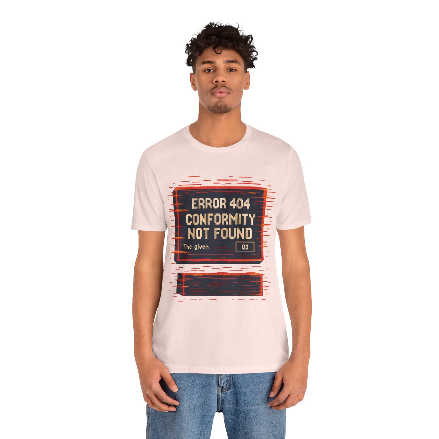 ERROR 404 Conformity Not Found Unisex Tee, Trendy Graphic Shirt, Casual Wear, Gift for Techies, Humor T-Shirt