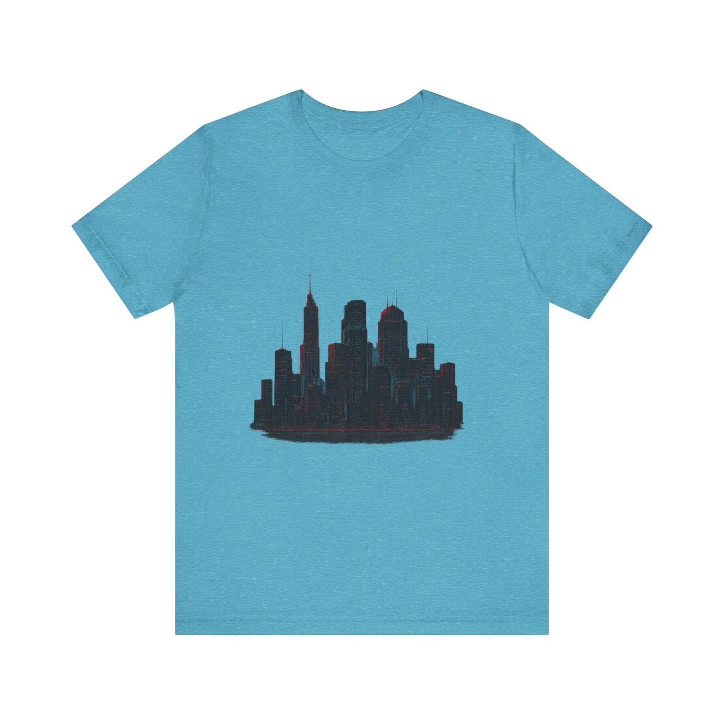 Glitched Neo-Tokyo Skyline Graphic Tee | Casual Wear, Street Style, Gift for City Lovers, Travel Enthusiasts, Summer Essentials