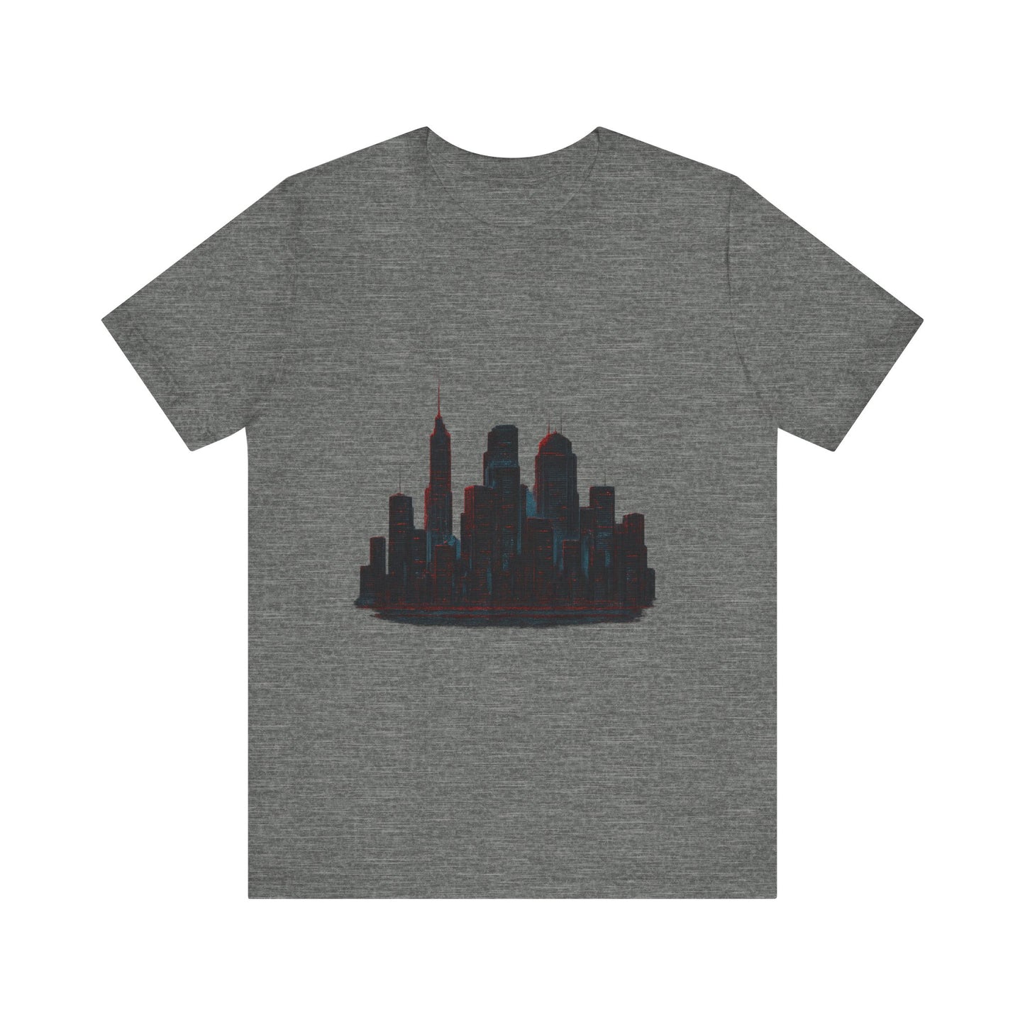 Glitched Neo-Tokyo Skyline Graphic Tee | Casual Wear, Street Style, Gift for City Lovers, Travel Enthusiasts, Summer Essentials