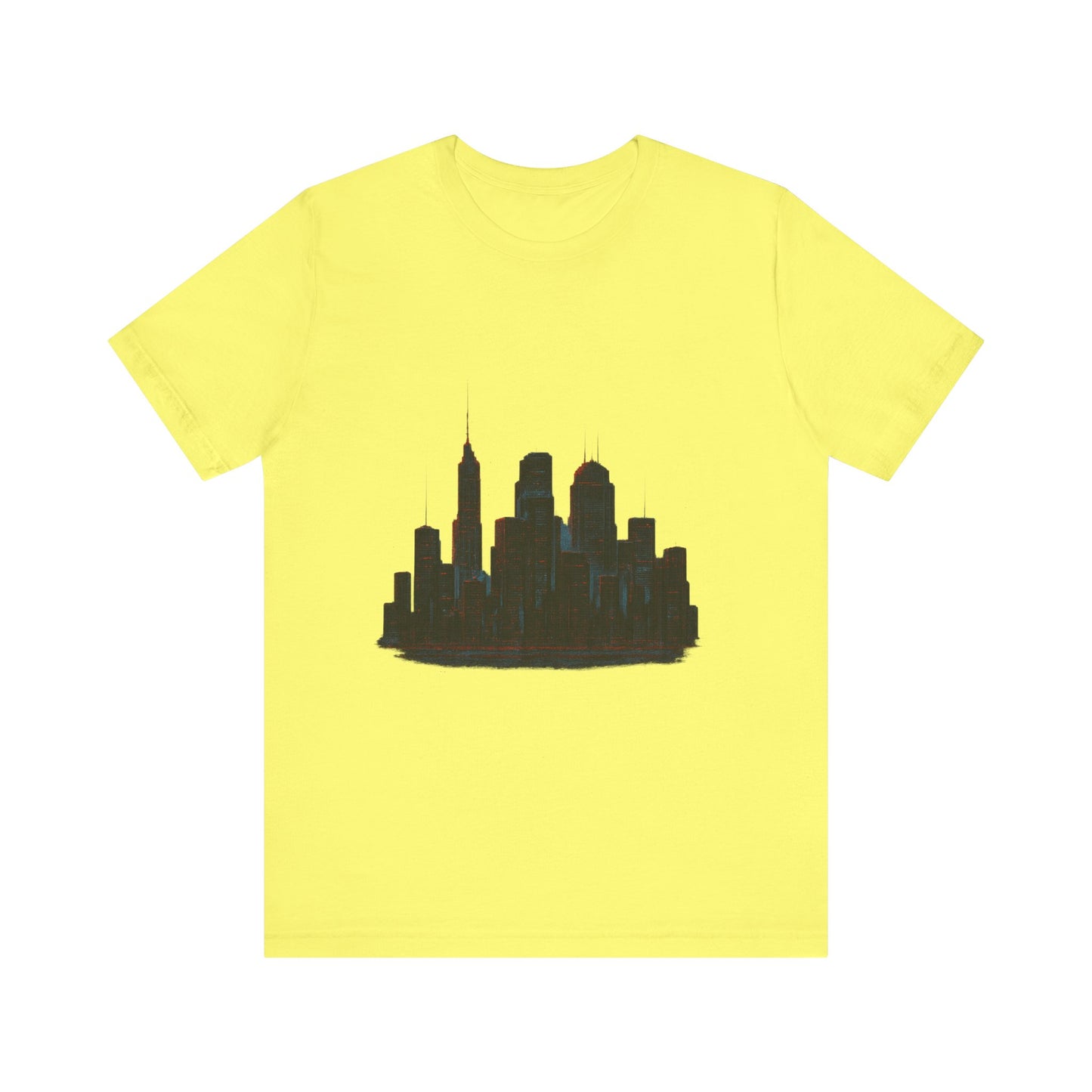 Glitched Neo-Tokyo Skyline Graphic Tee | Casual Wear, Street Style, Gift for City Lovers, Travel Enthusiasts, Summer Essentials