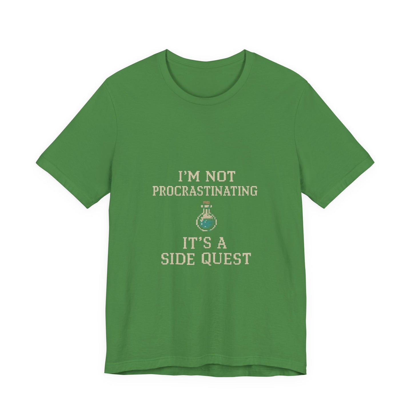 Unisex Side Quest Procrastination Tee, Side Quest Shirt, Gamer T-Shirt, Novelty Gift Tee, Casual Wear, Colorful Short Sleeve Top