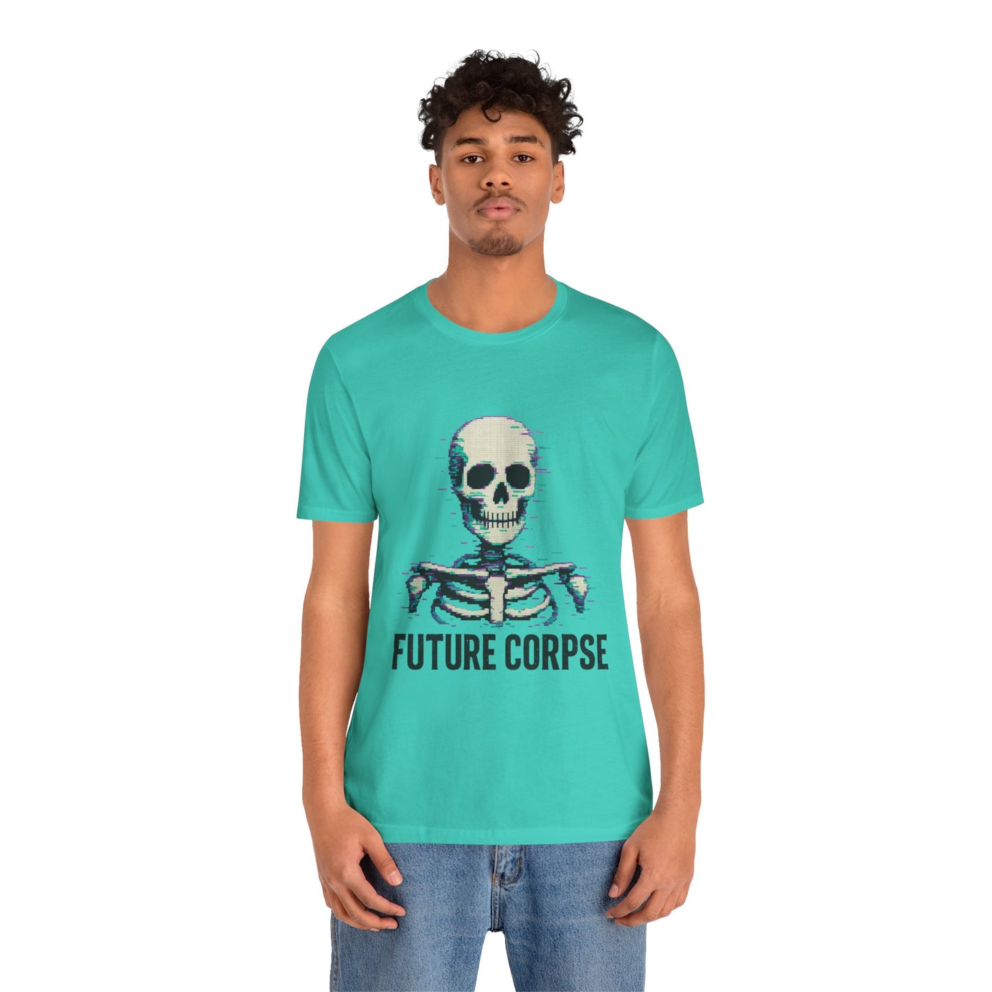 Unisex Future Corpse Graphic Tee, Halloween Shirt, Funny Gift, Casual Wear, Skull T-Shirt, Unique Statement Top