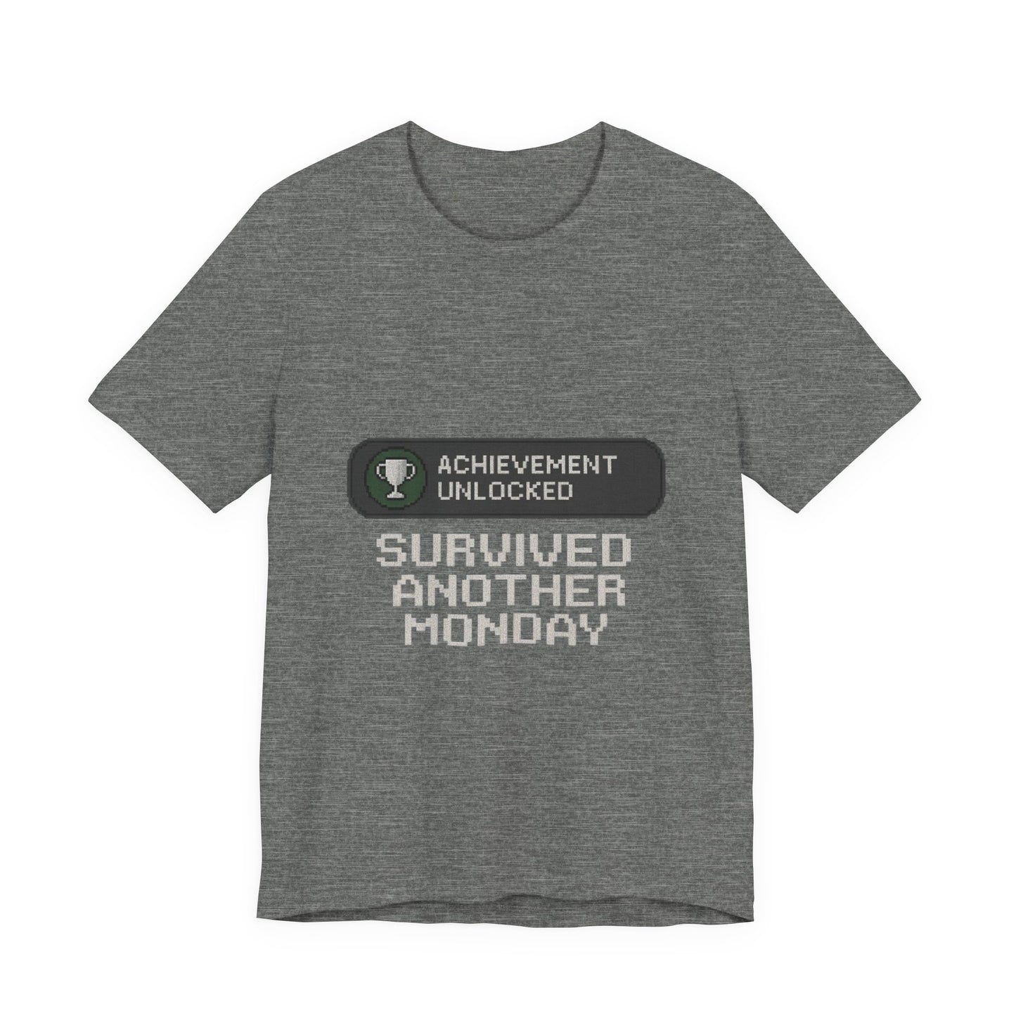 Monday Achievement Unlocked T-Shirt, Funny Monday Tee, Motivational Shirt, Gift for Gamers, Unisex Casual Wear