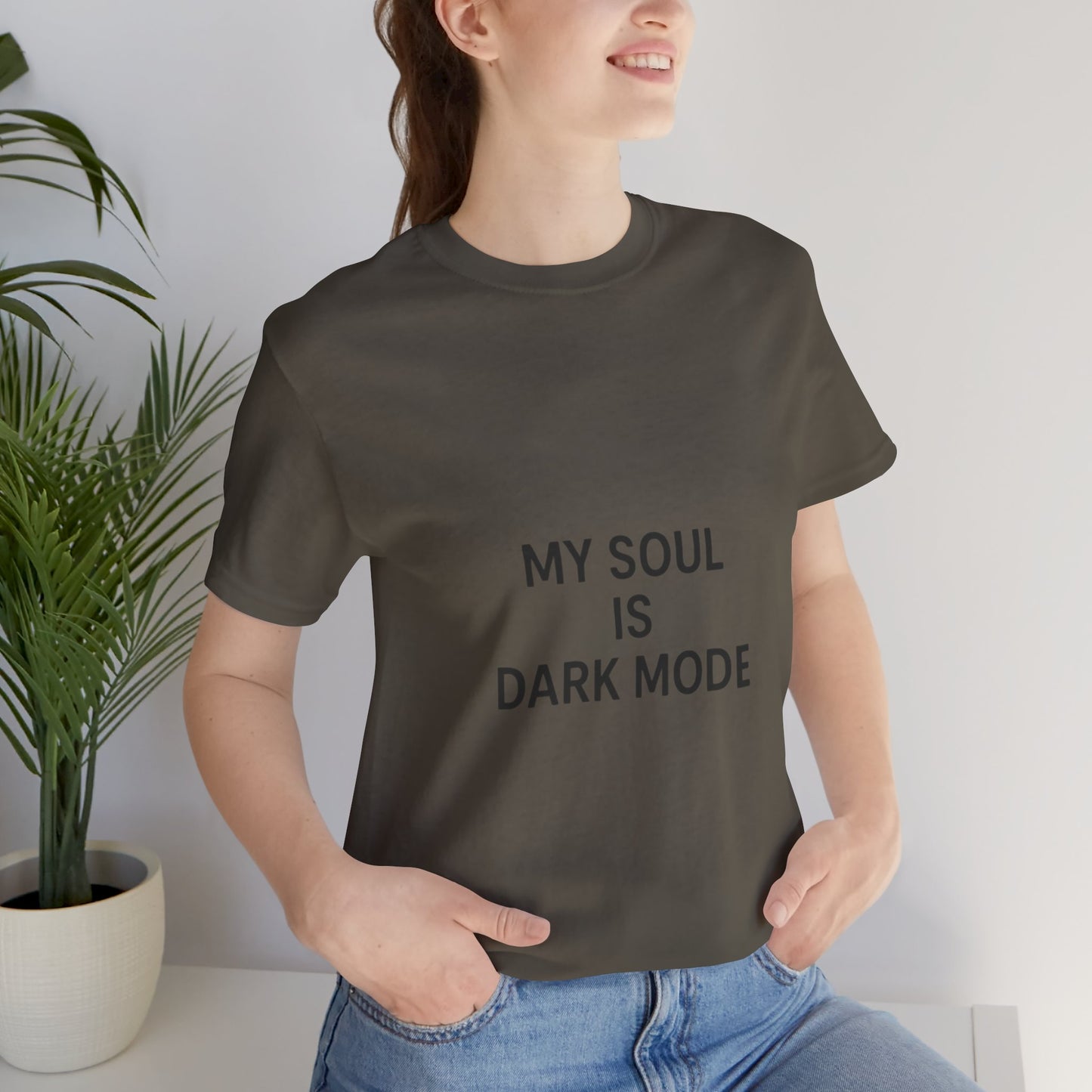 Goth Tee - Minimalist Stark Text Design