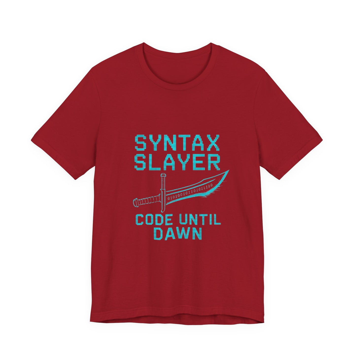 Syntax Slayer Unisex Tee, Gift for Programmers, Coding Humor Shirt, Tech Lover Apparel, Geeky Birthday Present, Computer Science Gift