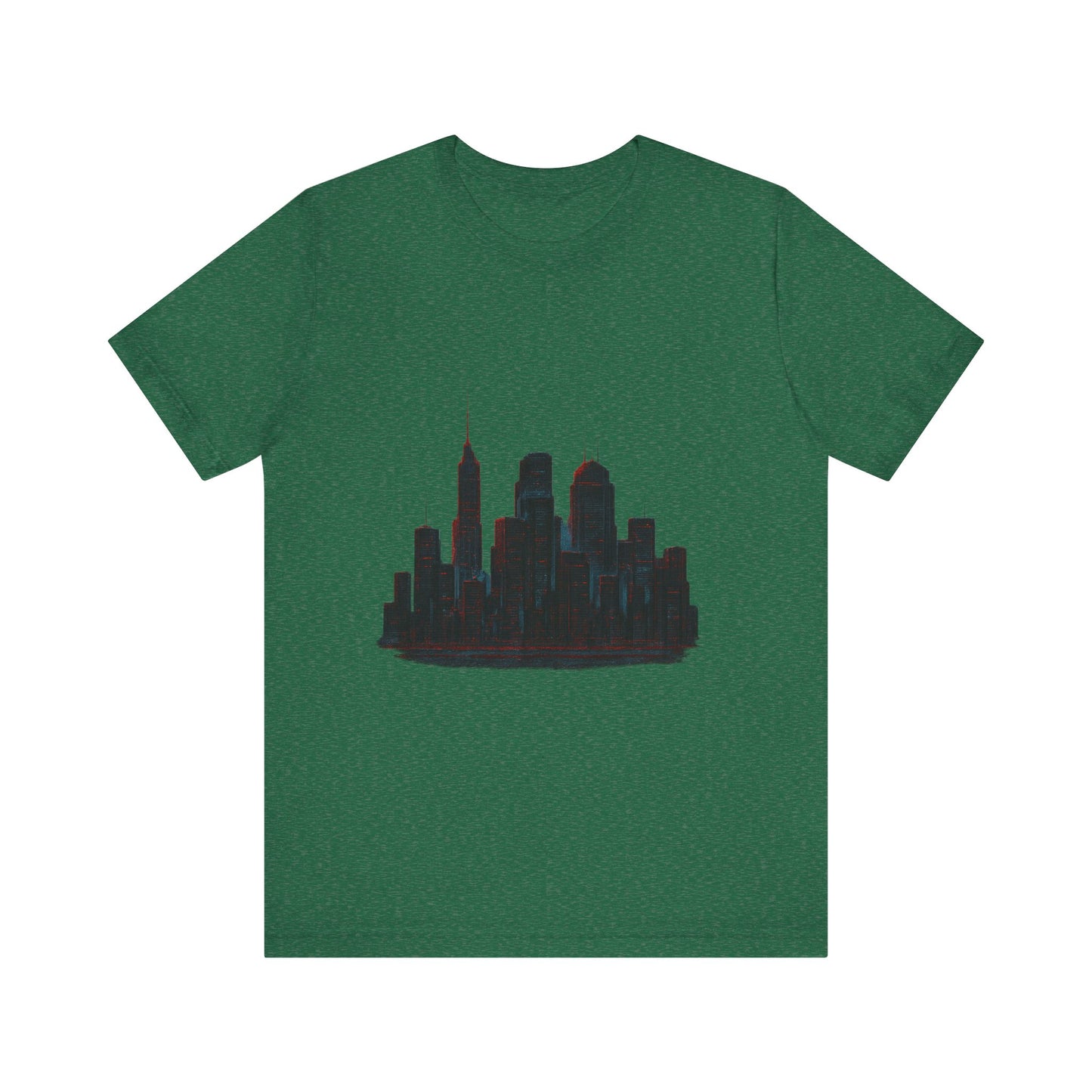 Glitched Neo-Tokyo Skyline Graphic Tee | Casual Wear, Street Style, Gift for City Lovers, Travel Enthusiasts, Summer Essentials
