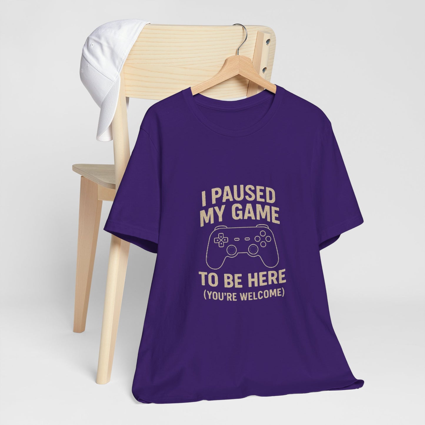 Game Pause (You're Welcome) Unisex Tee | Gamer Gift | Casual T-Shirt | Video Game Apparel | Funny Gaming Shirt