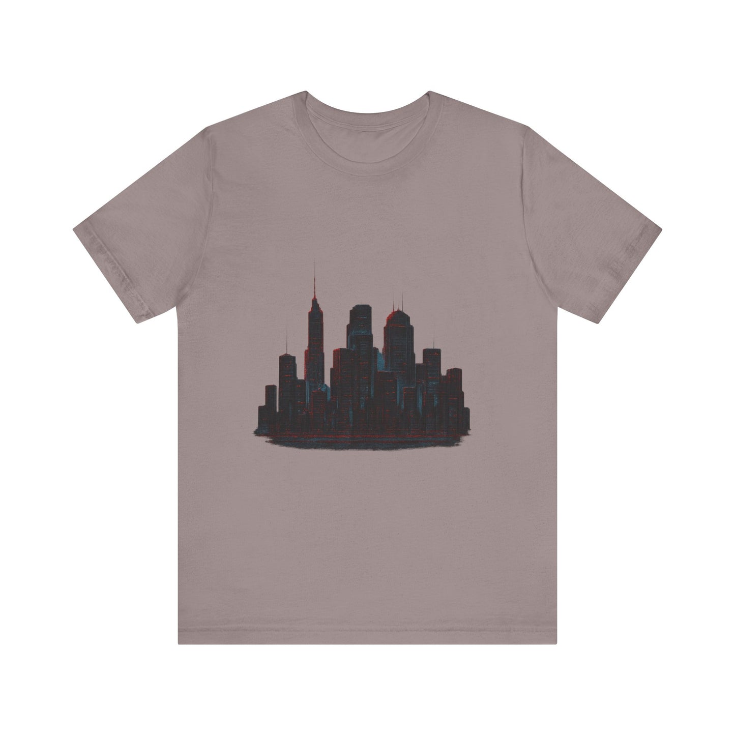 Glitched Neo-Tokyo Skyline Graphic Tee | Casual Wear, Street Style, Gift for City Lovers, Travel Enthusiasts, Summer Essentials