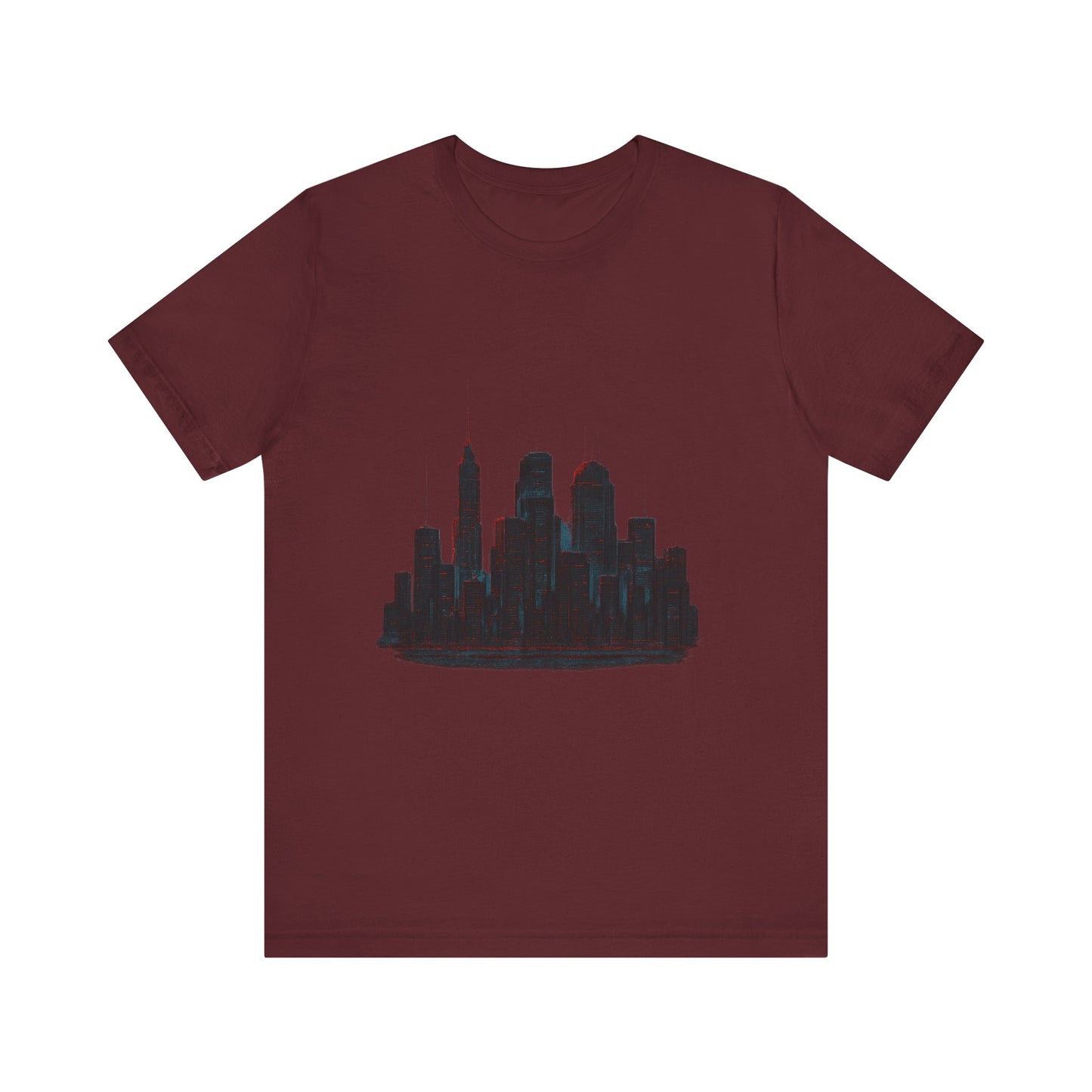 Glitched Neo-Tokyo Skyline Graphic Tee | Casual Wear, Street Style, Gift for City Lovers, Travel Enthusiasts, Summer Essentials