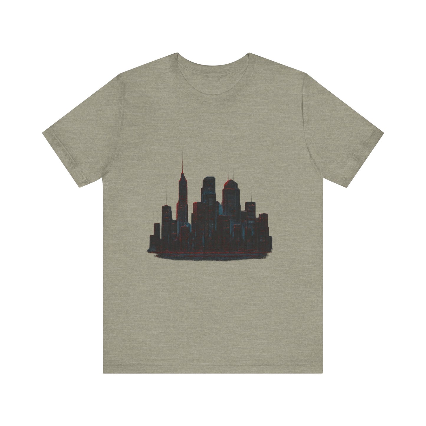 Glitched Neo-Tokyo Skyline Graphic Tee | Casual Wear, Street Style, Gift for City Lovers, Travel Enthusiasts, Summer Essentials
