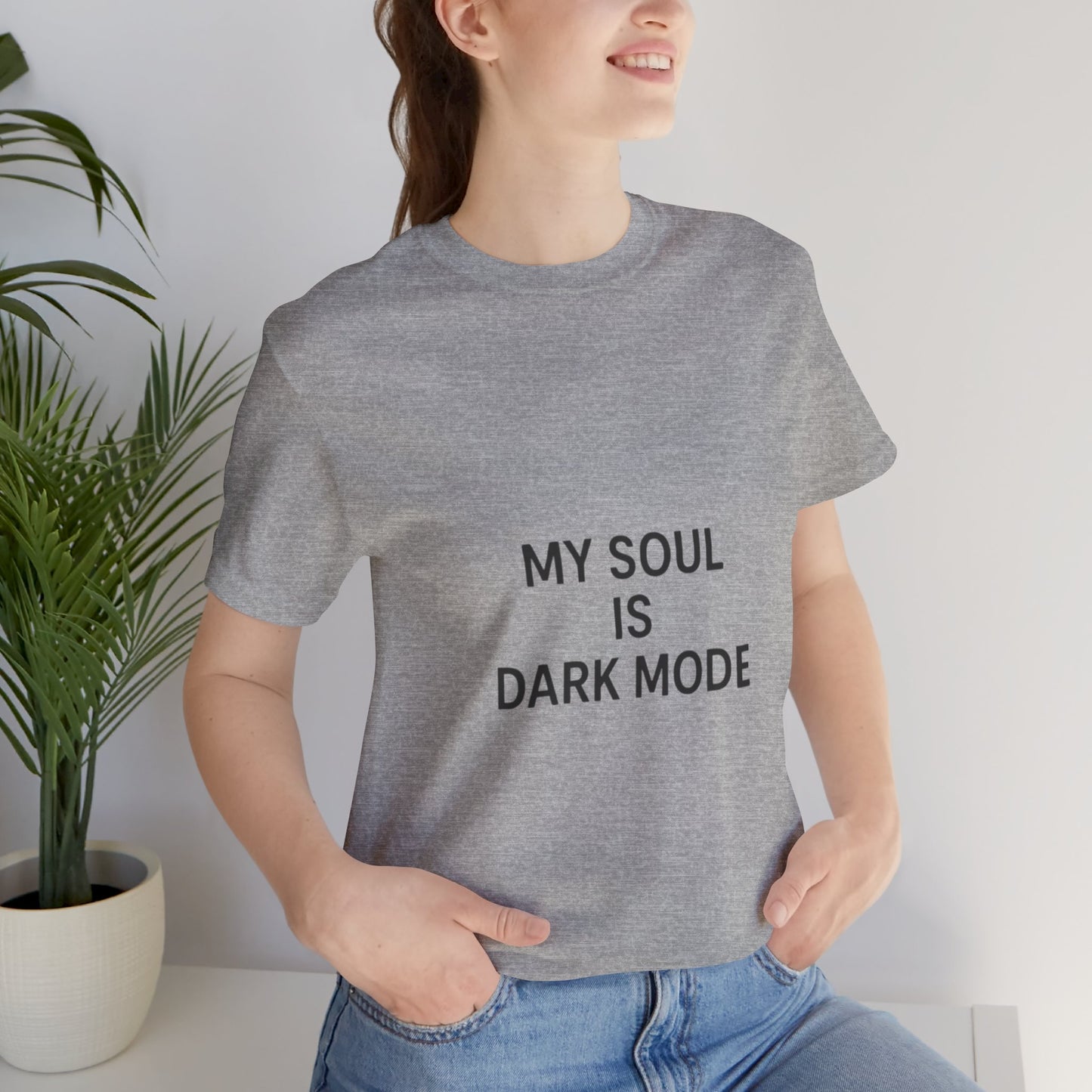 Goth Tee - Minimalist Stark Text Design