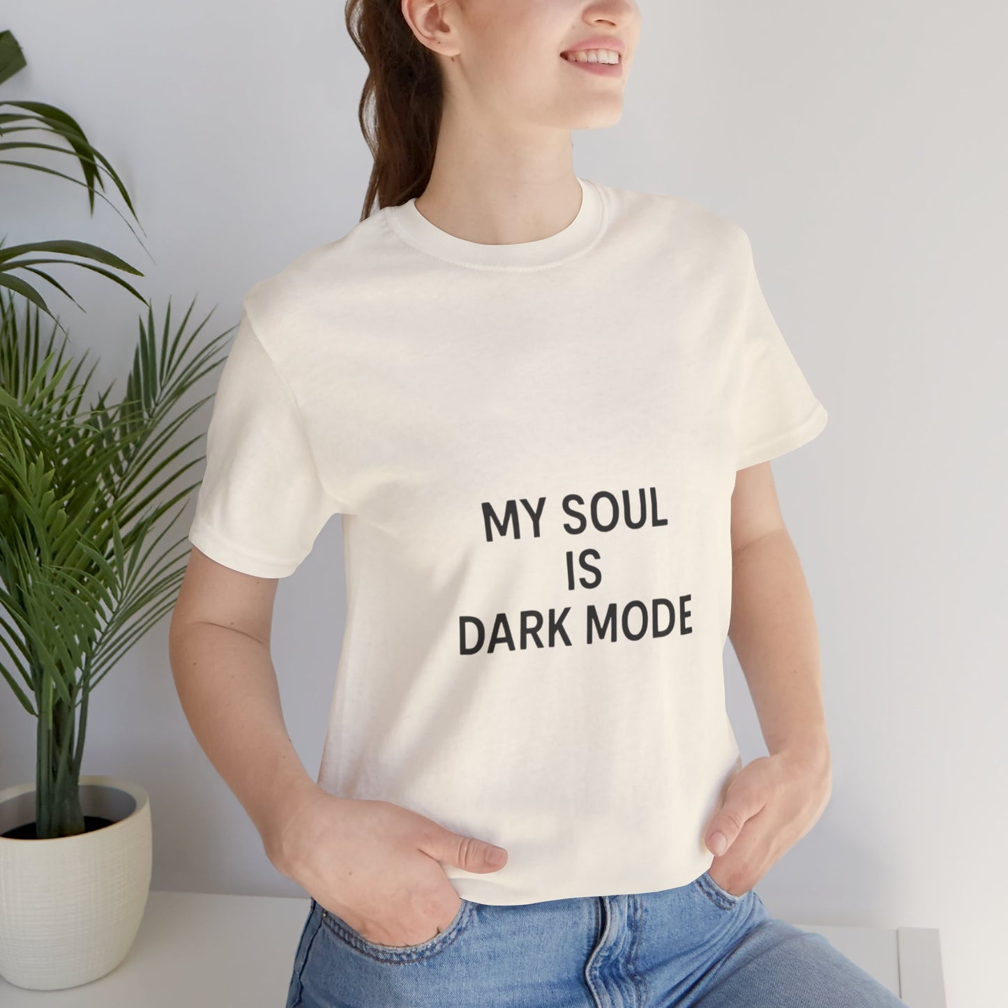 Goth Tee - Minimalist Stark Text Design