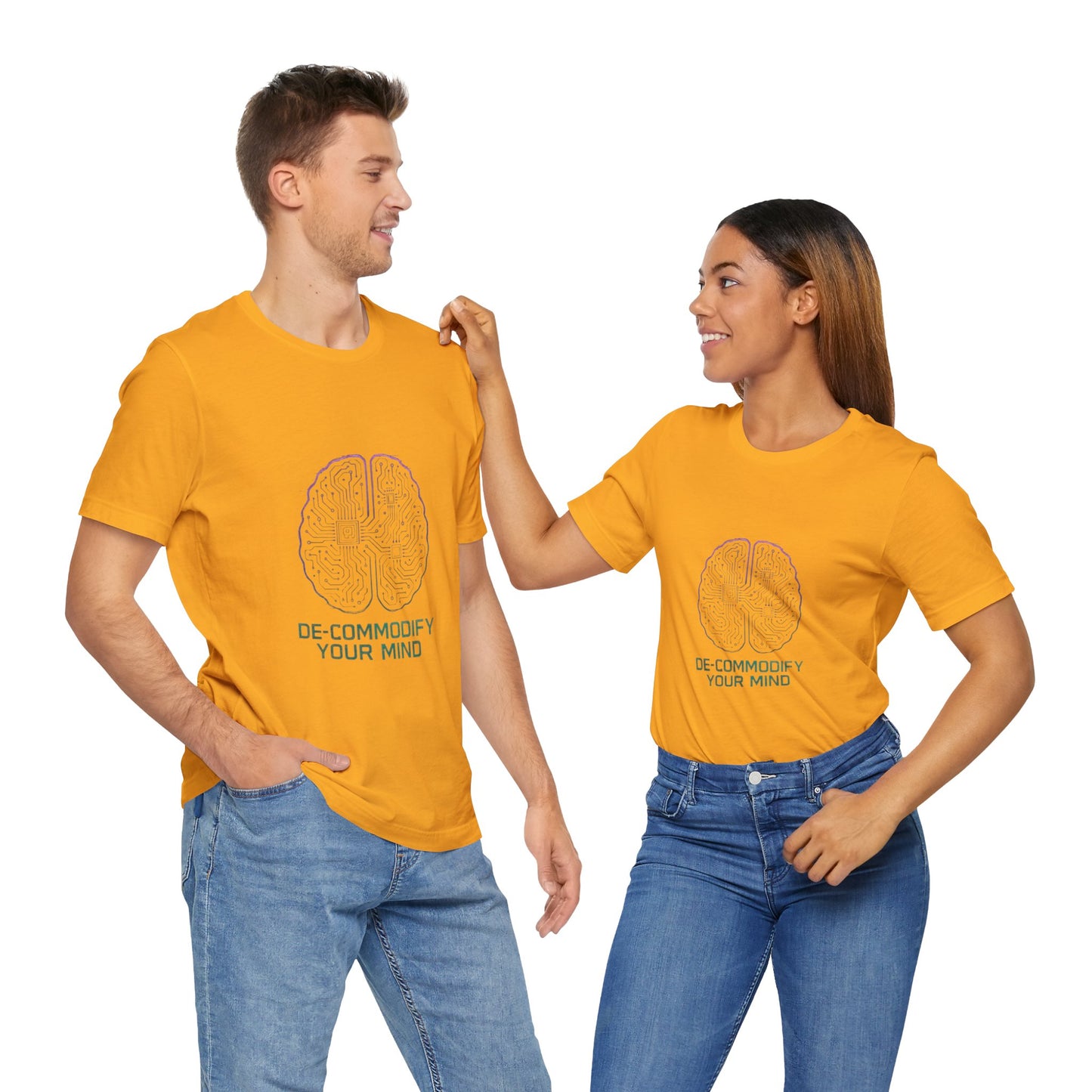 Brainwave Tee - De-Commodify Your Mind - Unisex T-Shirt