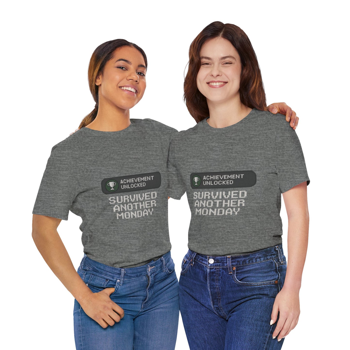 Monday Achievement Unlocked T-Shirt, Funny Monday Tee, Motivational Shirt, Gift for Gamers, Unisex Casual Wear