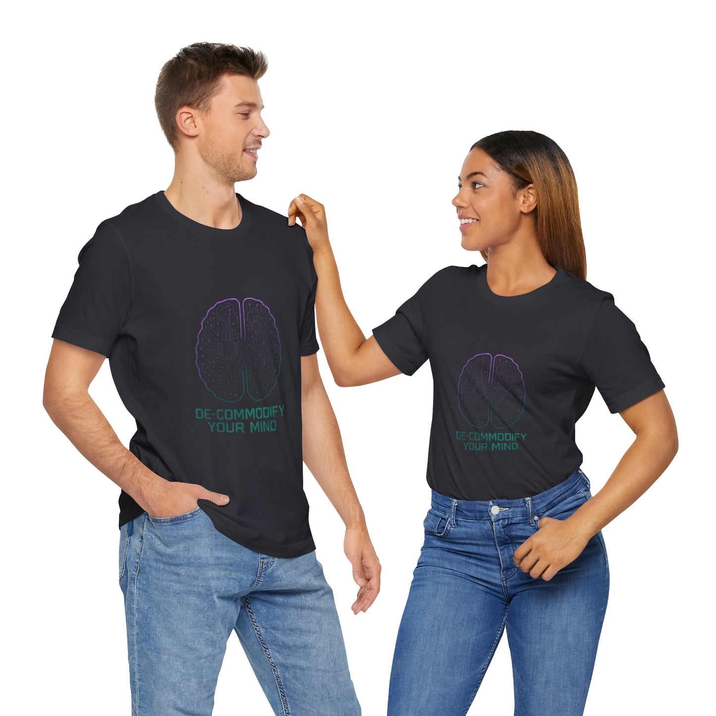 Brainwave Tee - De-Commodify Your Mind - Unisex T-Shirt
