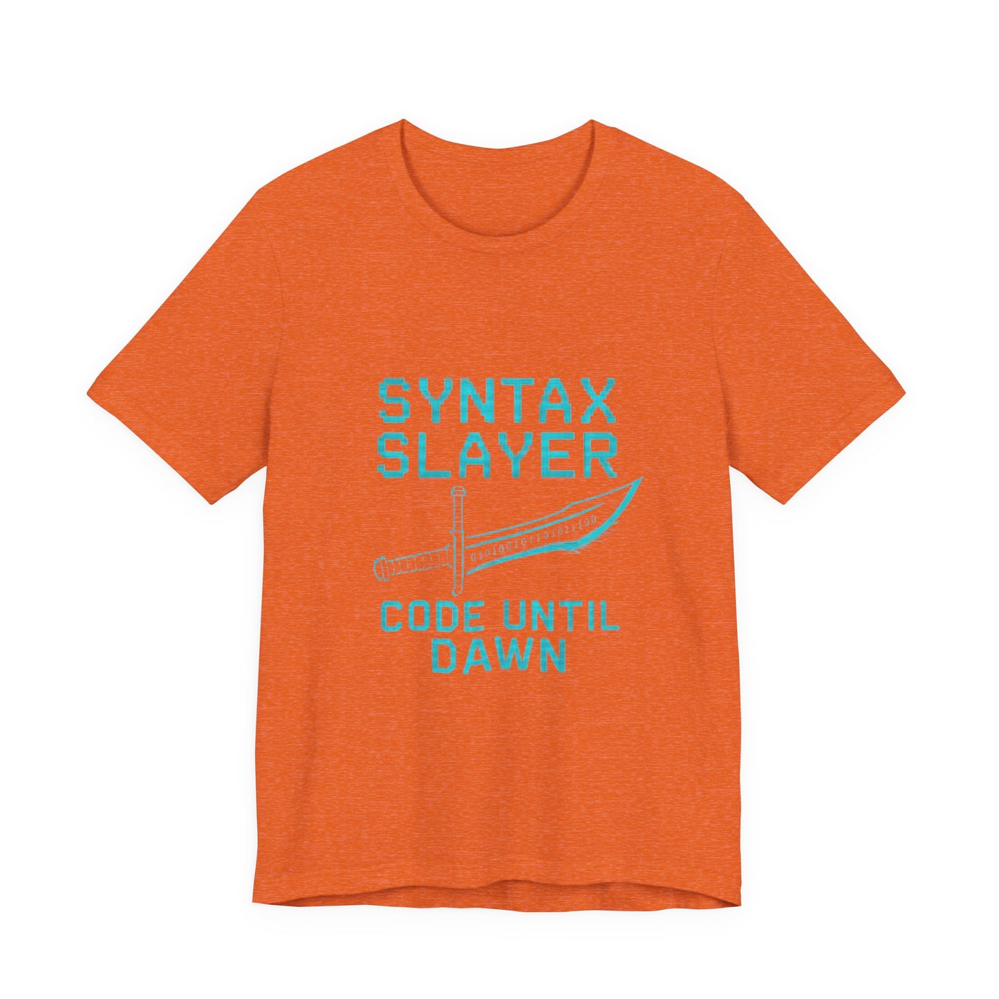 Syntax Slayer Unisex Tee, Gift for Programmers, Coding Humor Shirt, Tech Lover Apparel, Geeky Birthday Present, Computer Science Gift