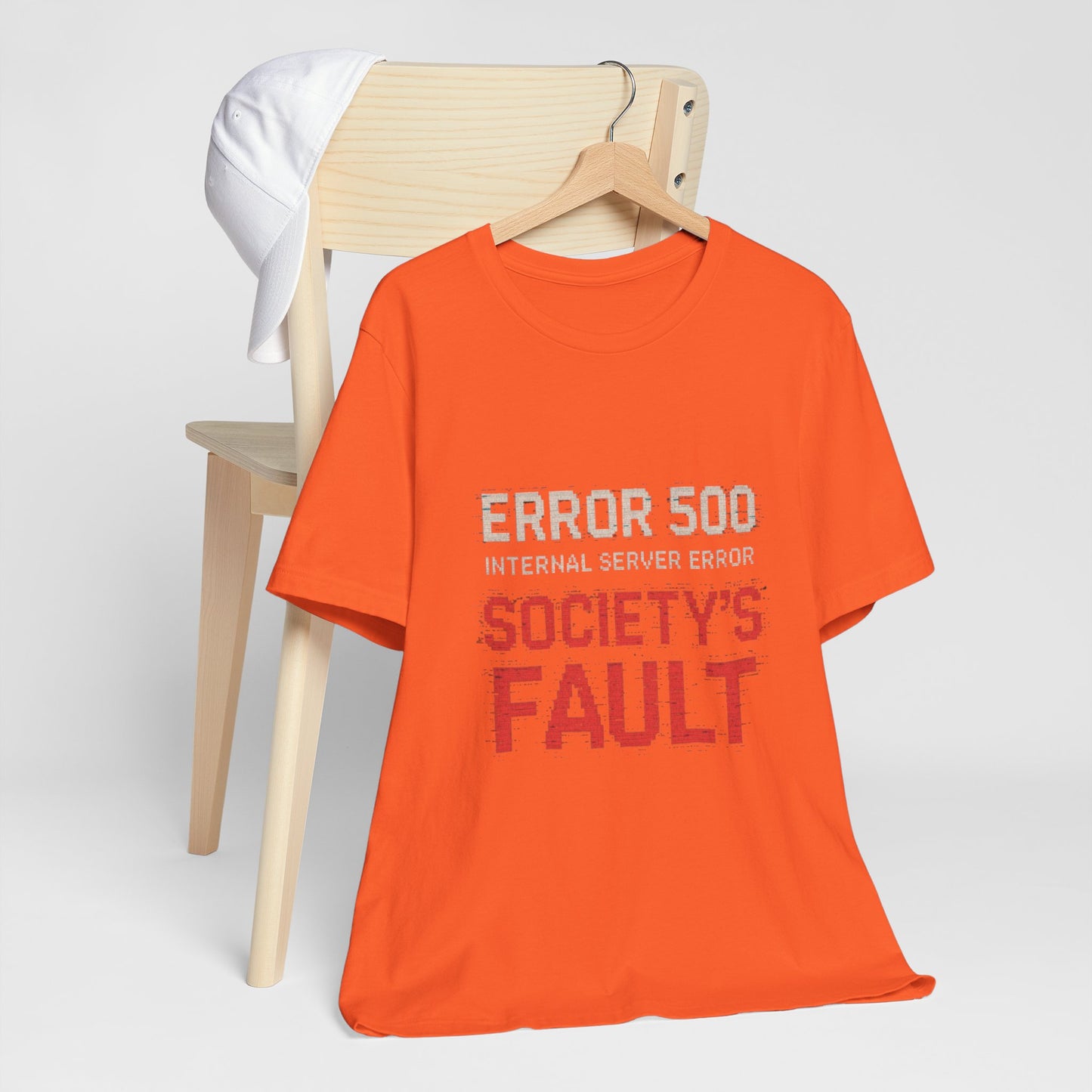 Short Sleeve Tee - Error 500 Society's Fault Tech Reference T-Shirt