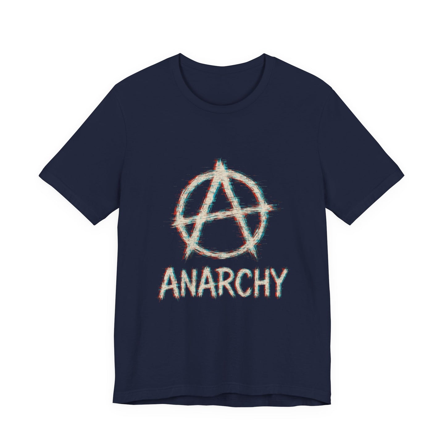 Punk Anarchy Tee with Glitch Effect