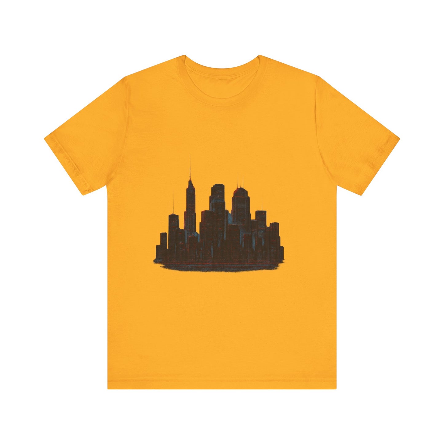 Glitched Neo-Tokyo Skyline Graphic Tee | Casual Wear, Street Style, Gift for City Lovers, Travel Enthusiasts, Summer Essentials