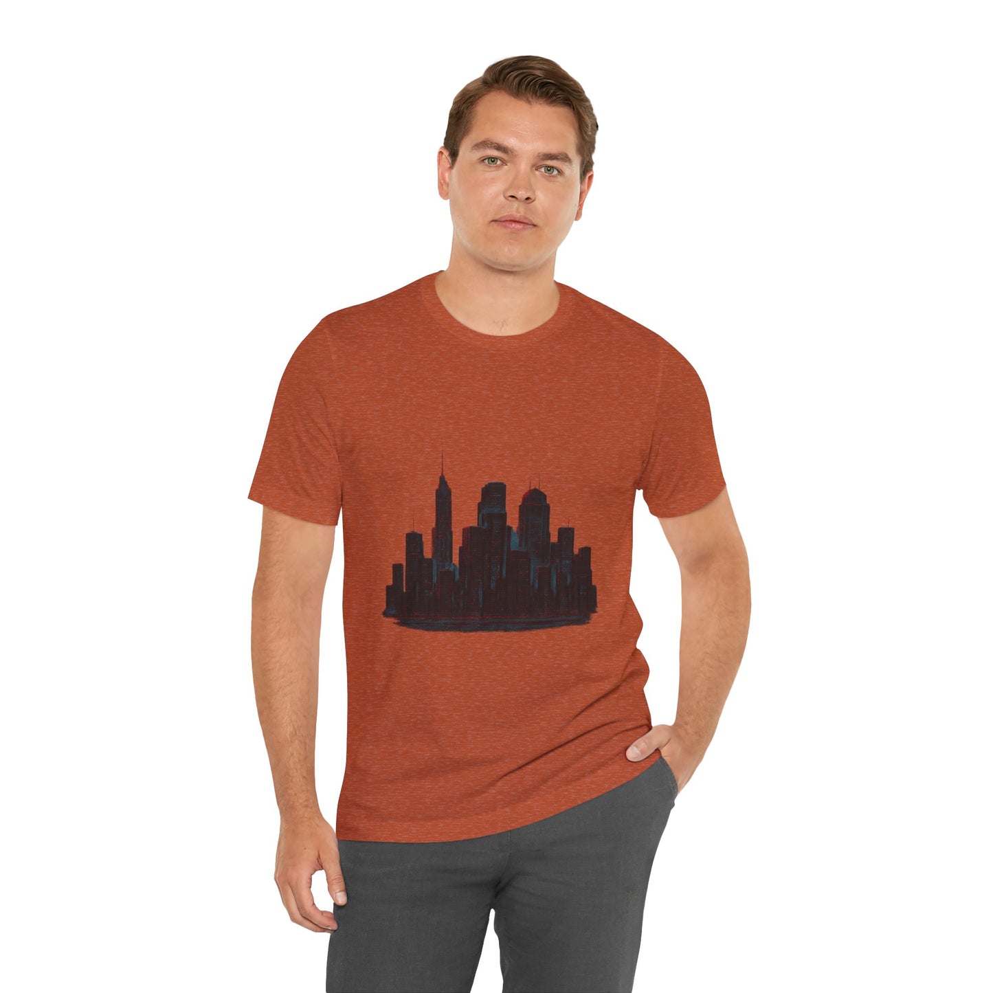 Glitched Neo-Tokyo Skyline Graphic Tee | Casual Wear, Street Style, Gift for City Lovers, Travel Enthusiasts, Summer Essentials