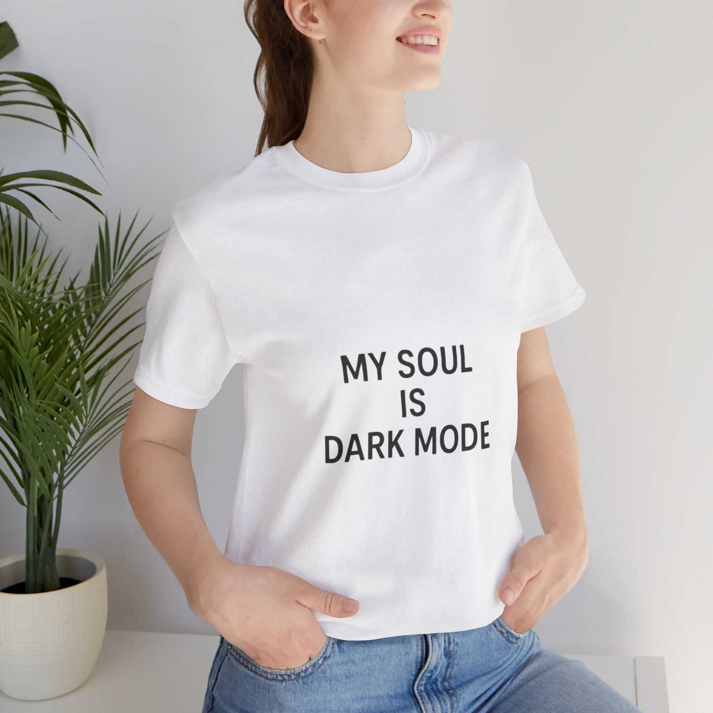 Goth Tee - Minimalist Stark Text Design