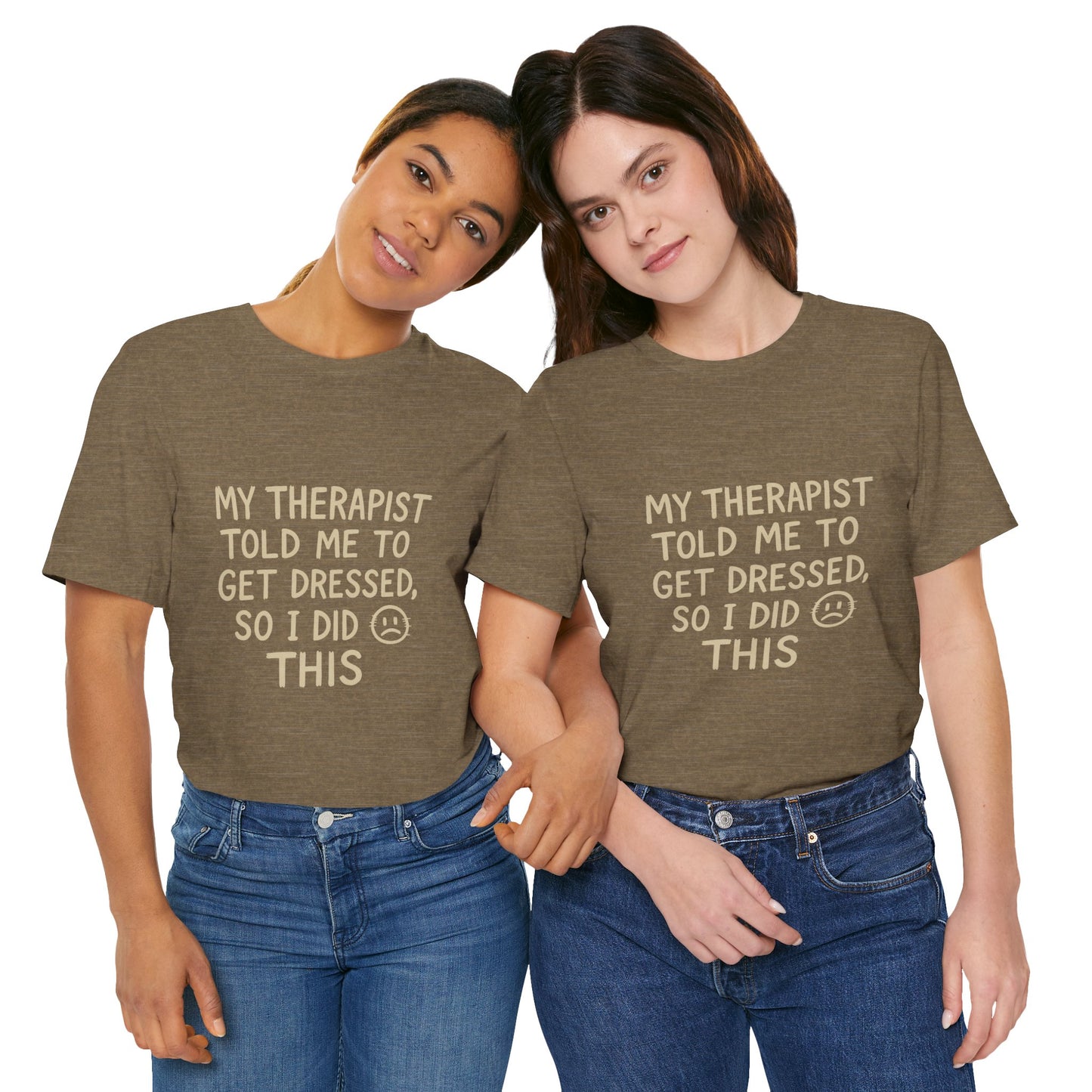 Therapist Humor Tee - Short Sleeve Unisex Shirt for Therapy Lovers, Self-Care Gift, Funny Mental Health T-Shirt, Casual Wear