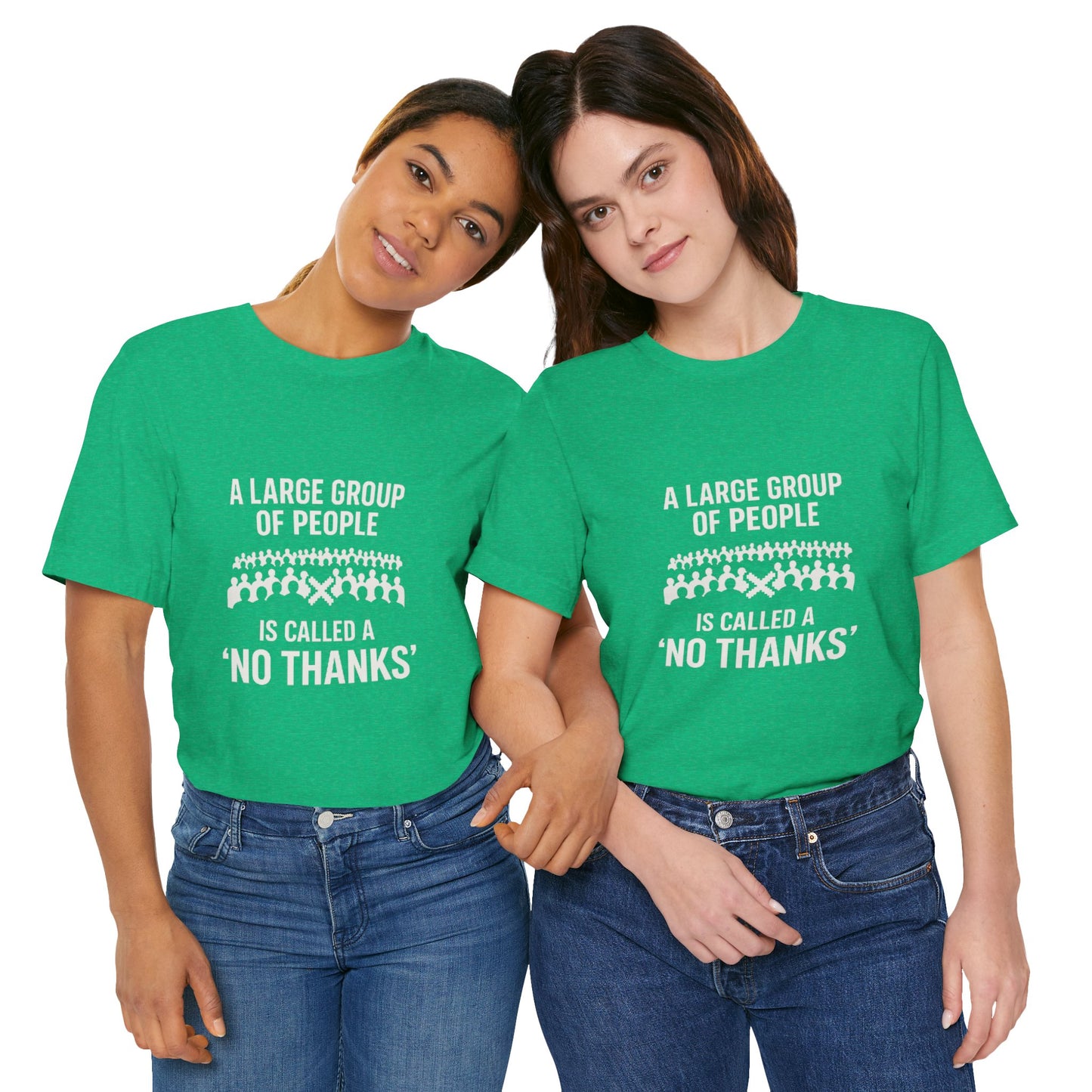Graphic Tee A Large Group of People is Called a 'No Thanks' Pixelated Design