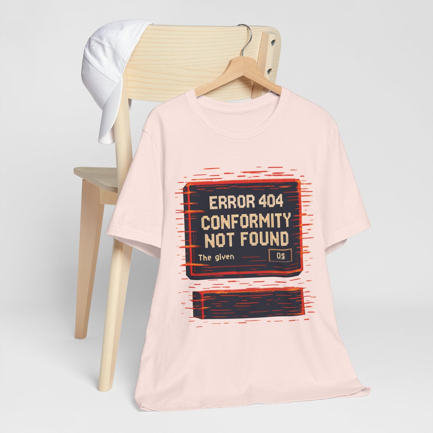 ERROR 404 Conformity Not Found Unisex Tee, Trendy Graphic Shirt, Casual Wear, Gift for Techies, Humor T-Shirt