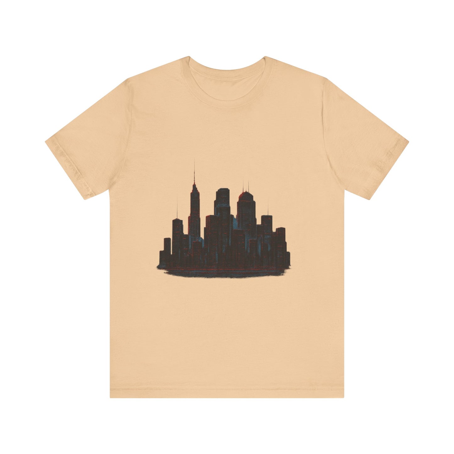 Glitched Neo-Tokyo Skyline Graphic Tee | Casual Wear, Street Style, Gift for City Lovers, Travel Enthusiasts, Summer Essentials