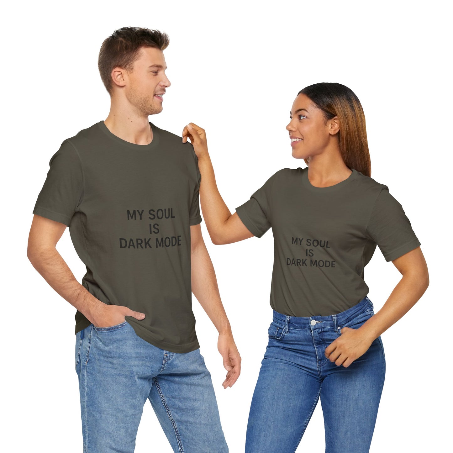 Goth Tee - Minimalist Stark Text Design
