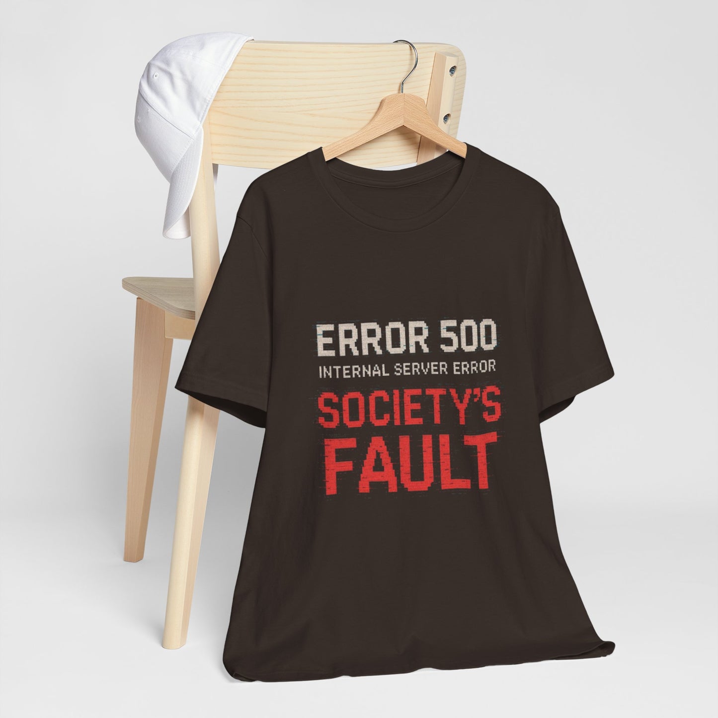 Short Sleeve Tee - Error 500 Society's Fault Tech Reference T-Shirt