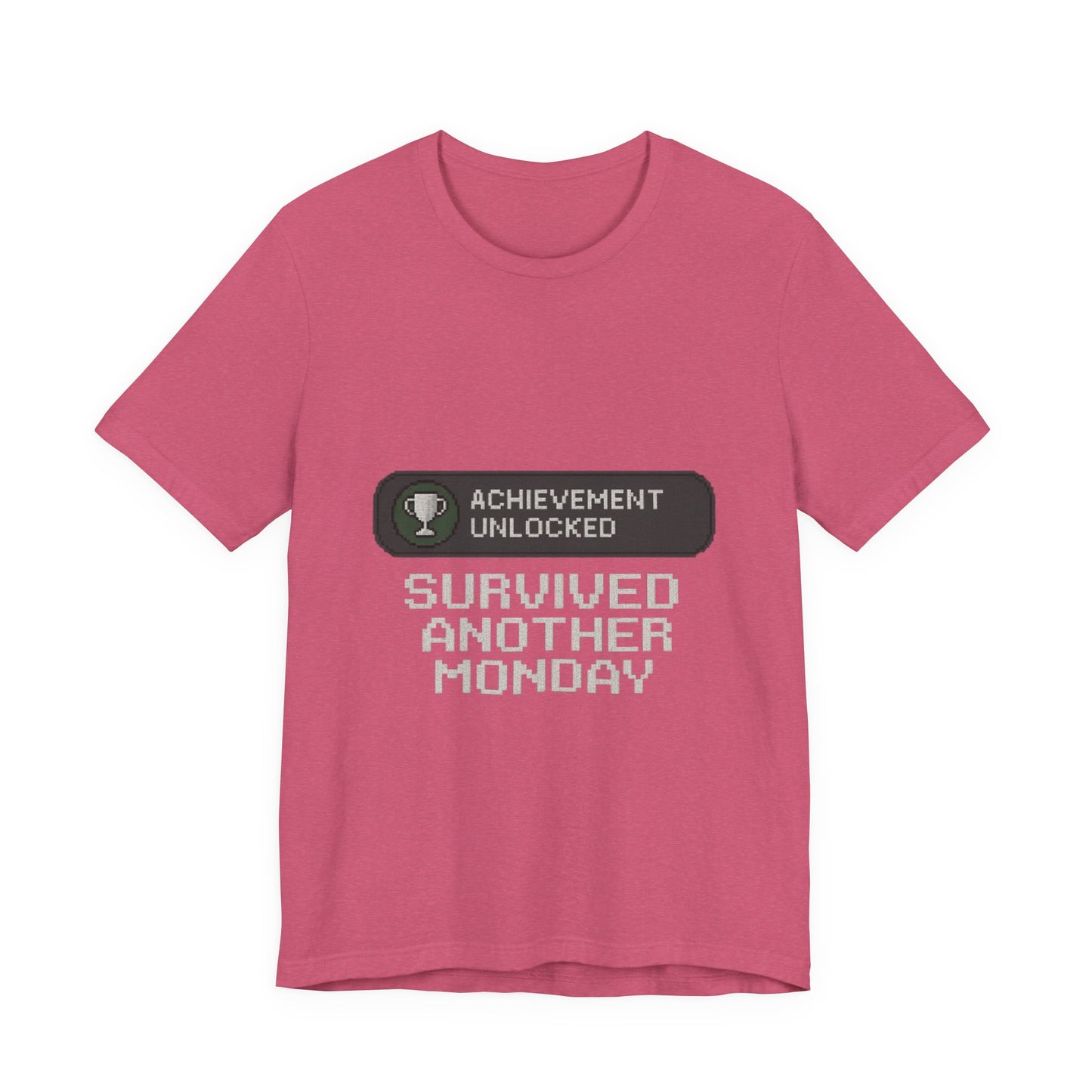 Monday Achievement Unlocked T-Shirt, Funny Monday Tee, Motivational Shirt, Gift for Gamers, Unisex Casual Wear